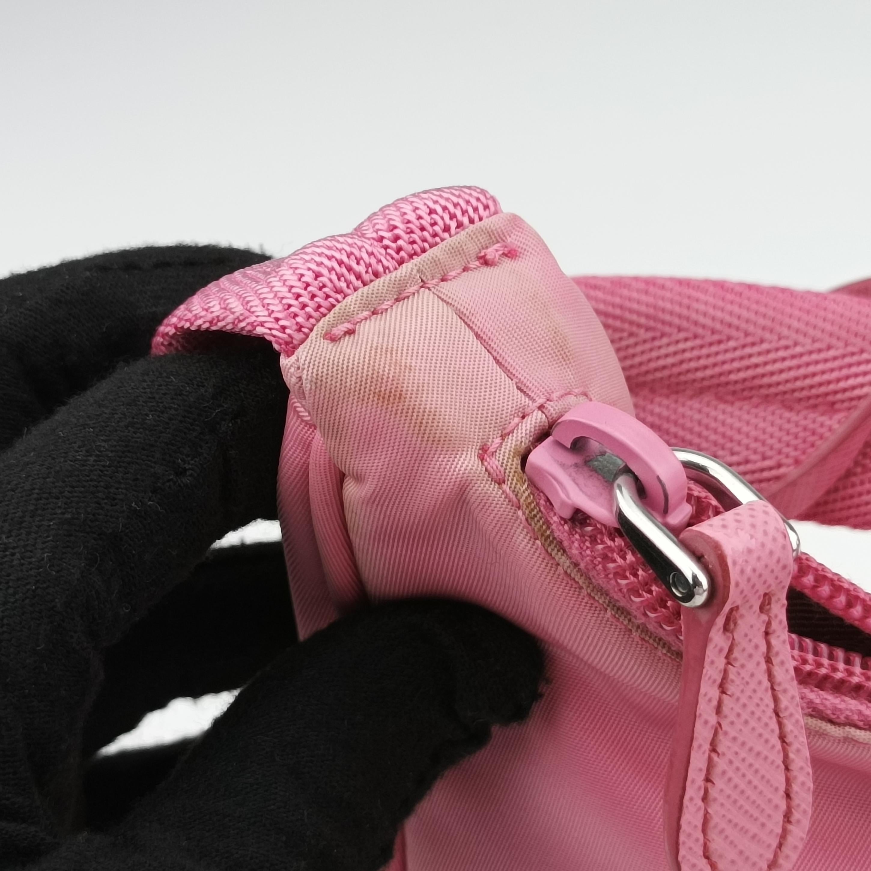Pre-owned Prada Re-Edition2000 Pink nylon 1NE515 handbag | stylenewstar
