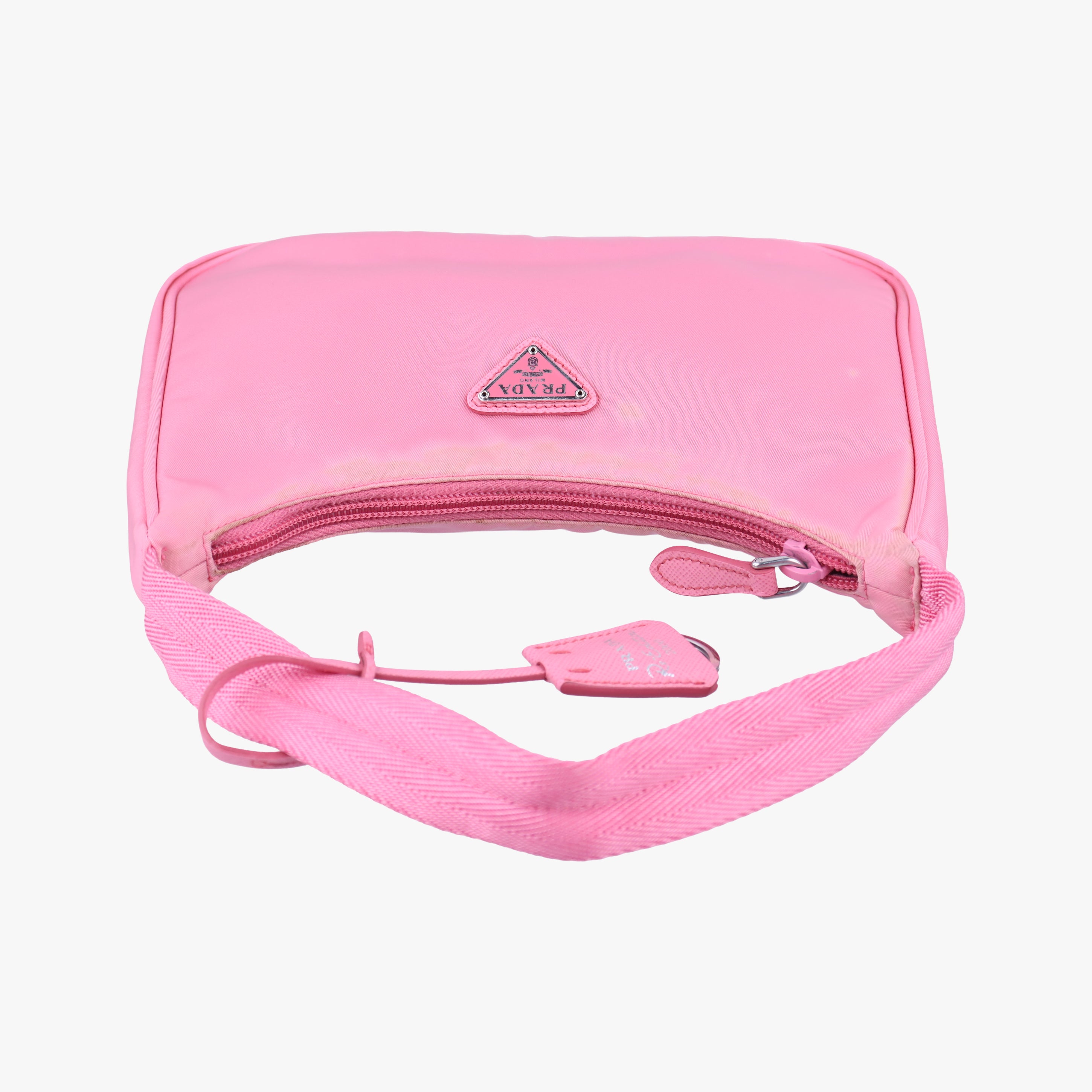 Pre-owned Prada Re-Edition2000 Pink nylon 1NE515 handbag | stylenewstar