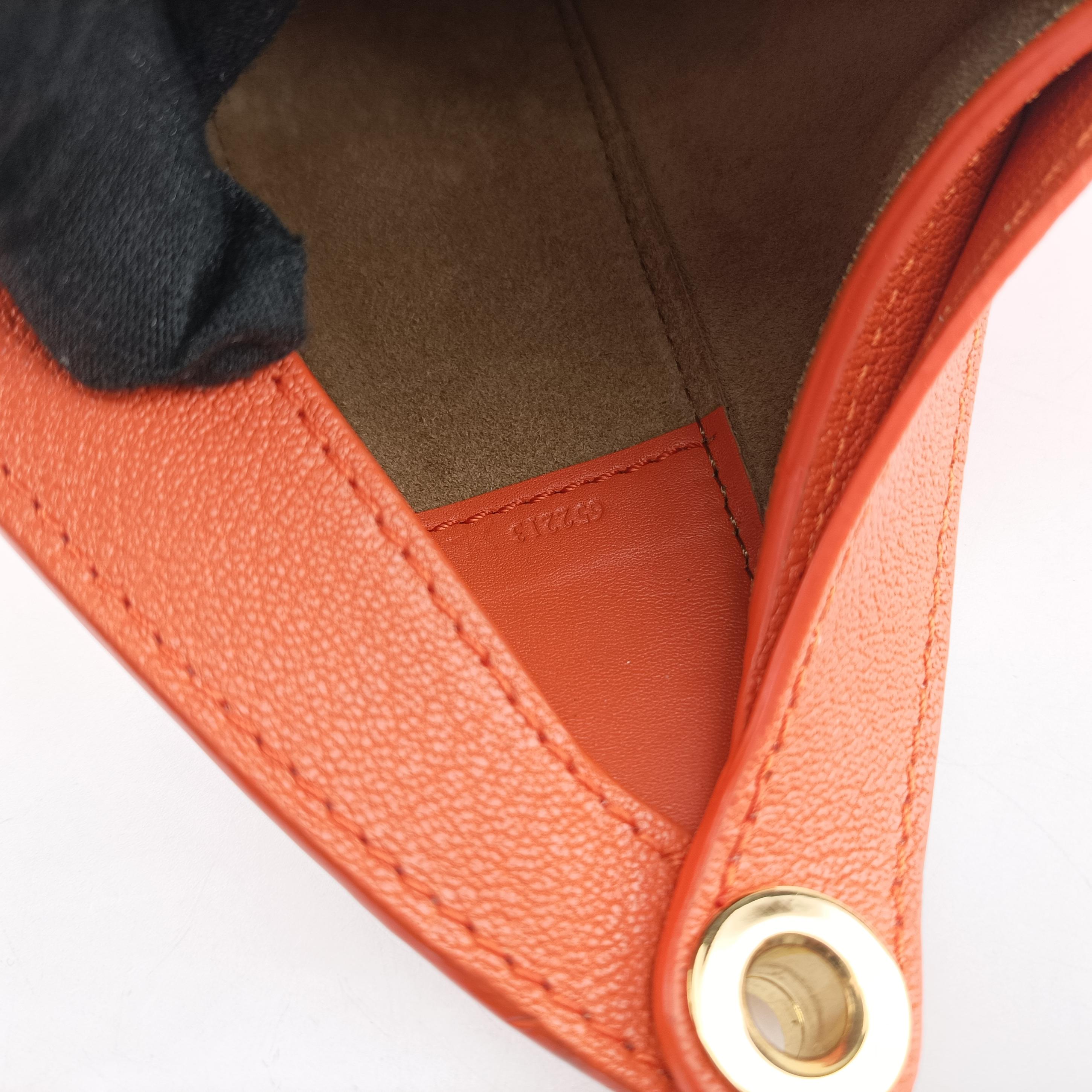 Pre-owned Loewe Luna Orange leather  shoulderbag | stylenewstar