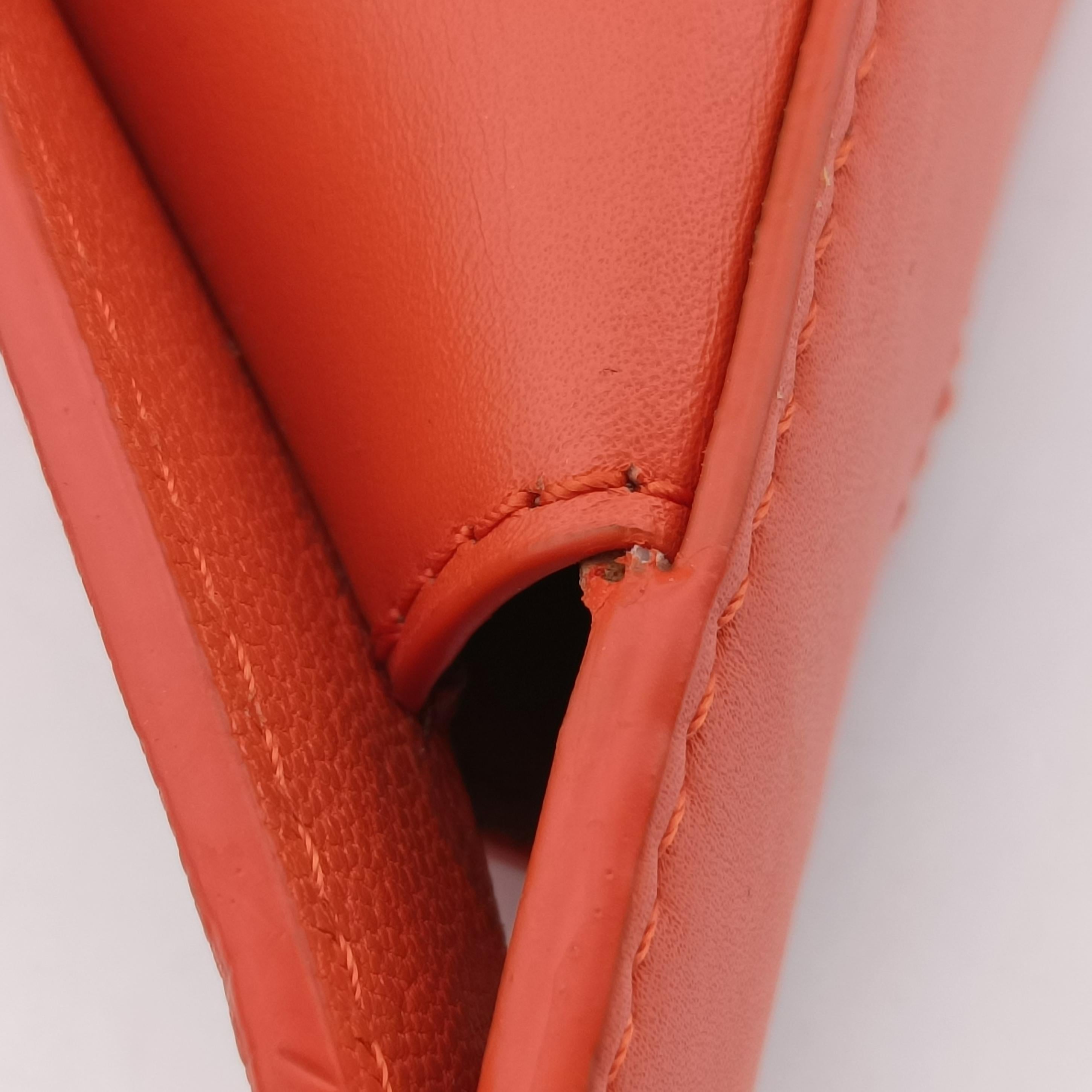 Pre-owned Loewe Luna Orange leather  shoulderbag | stylenewstar