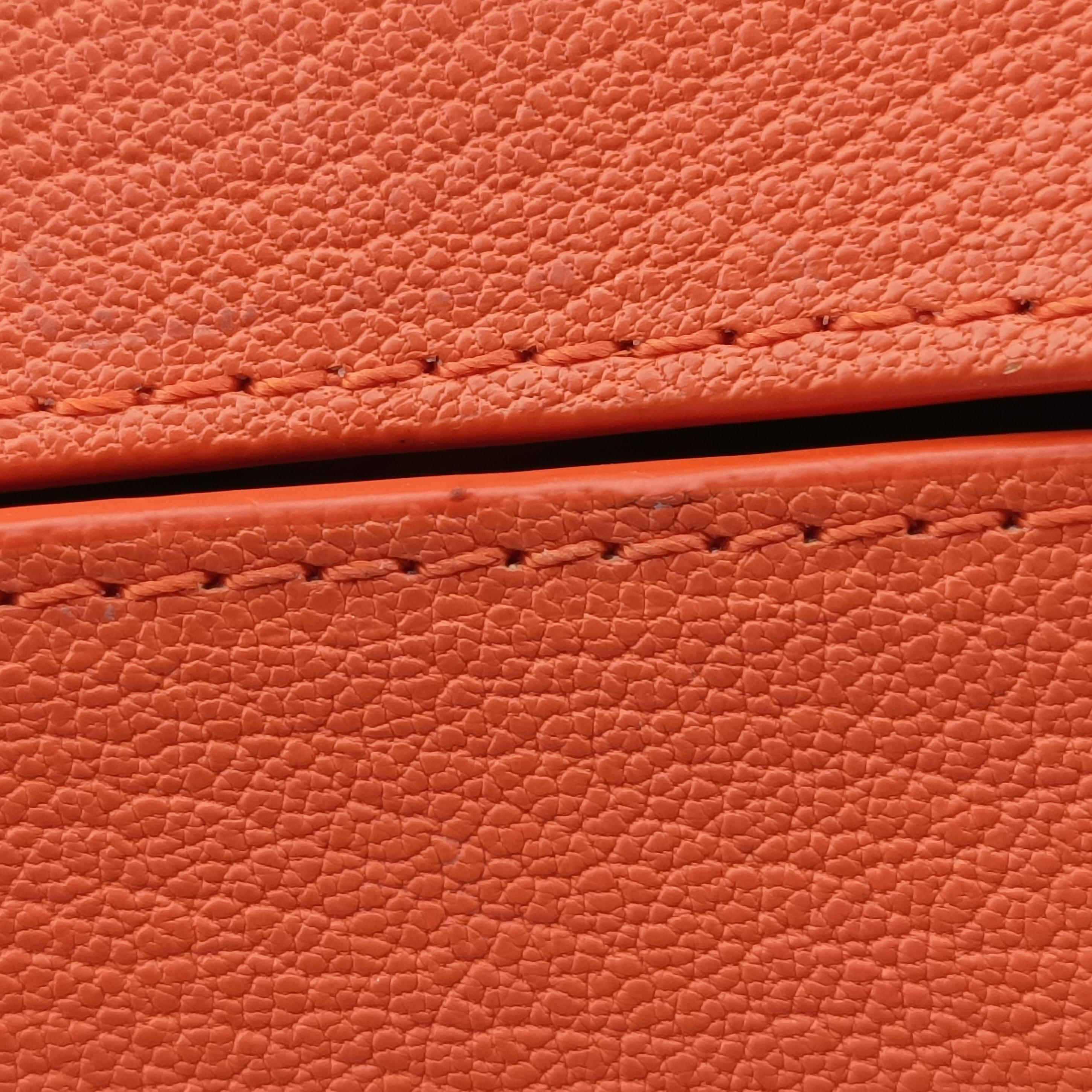 Pre-owned Loewe Luna Orange leather  shoulderbag | stylenewstar