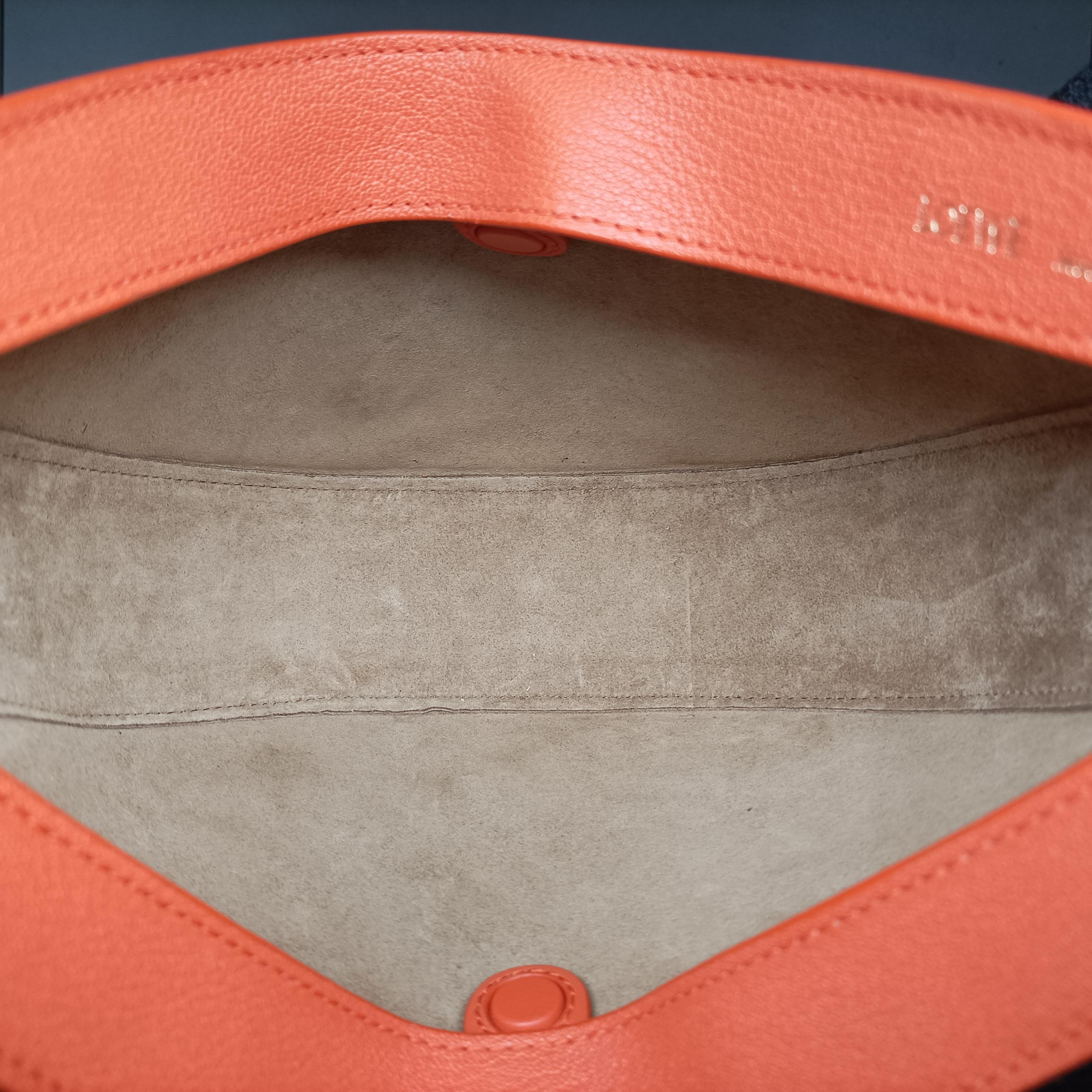 Pre-owned Loewe Luna Orange leather  shoulderbag | stylenewstar
