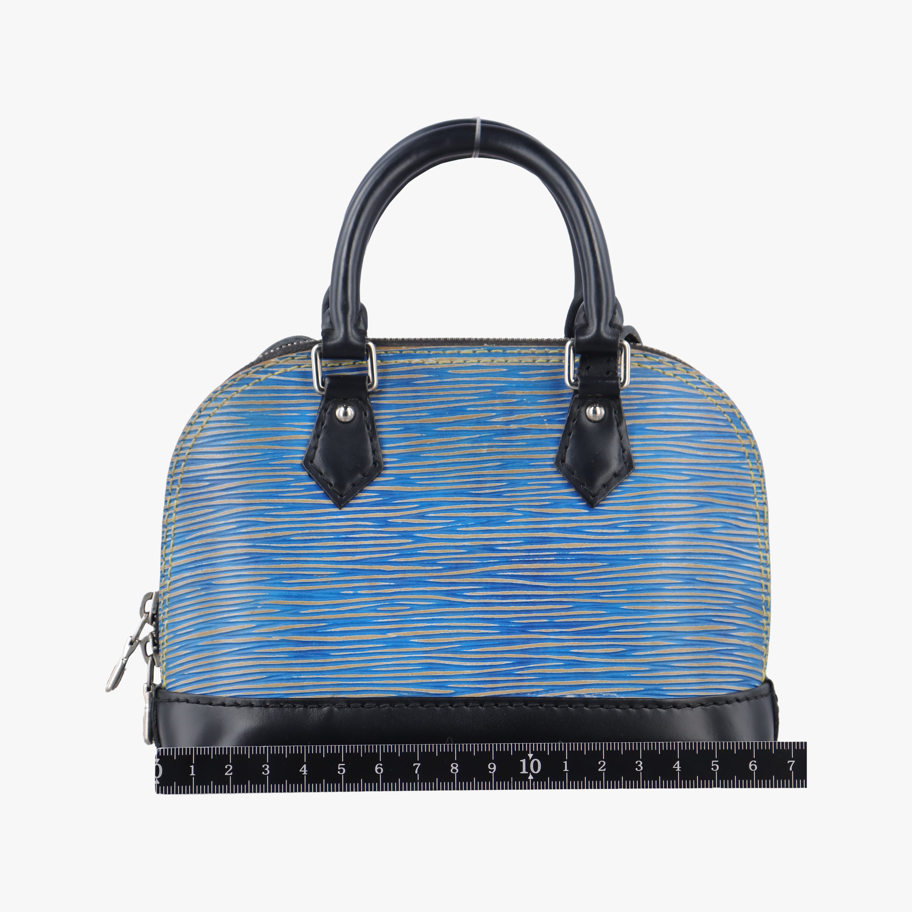 Secondhand Louis Vuitton Nano Alma DENIM BLEU×black epi M41578 shoulderbag | stylenewstar