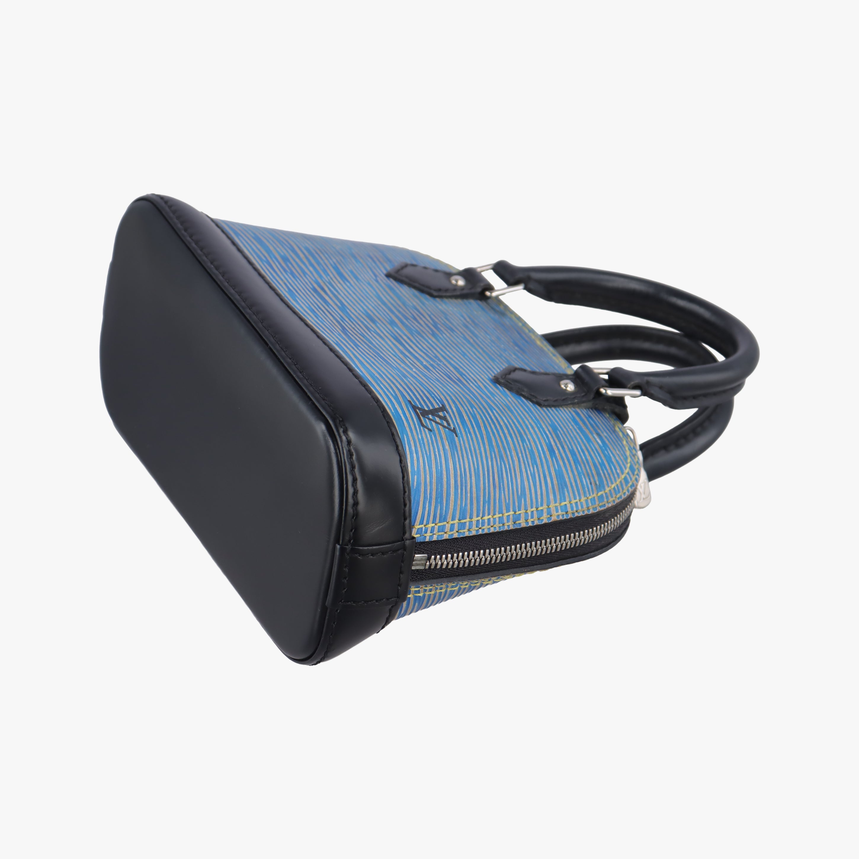 Secondhand Louis Vuitton Nano Alma DENIM BLEU×black epi M41578 shoulderbag | stylenewstar