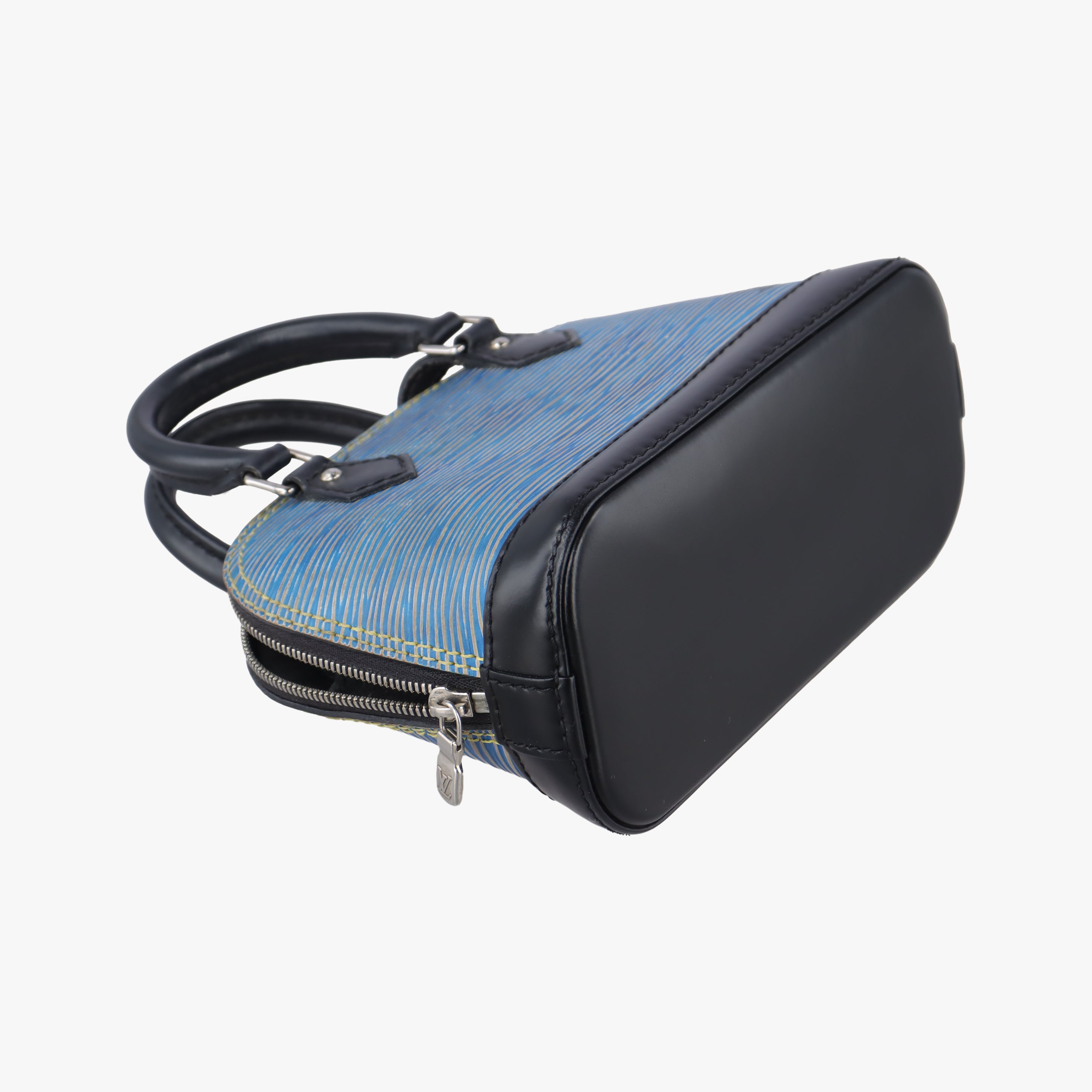 Secondhand Louis Vuitton Nano Alma DENIM BLEU×black epi M41578 shoulderbag | stylenewstar