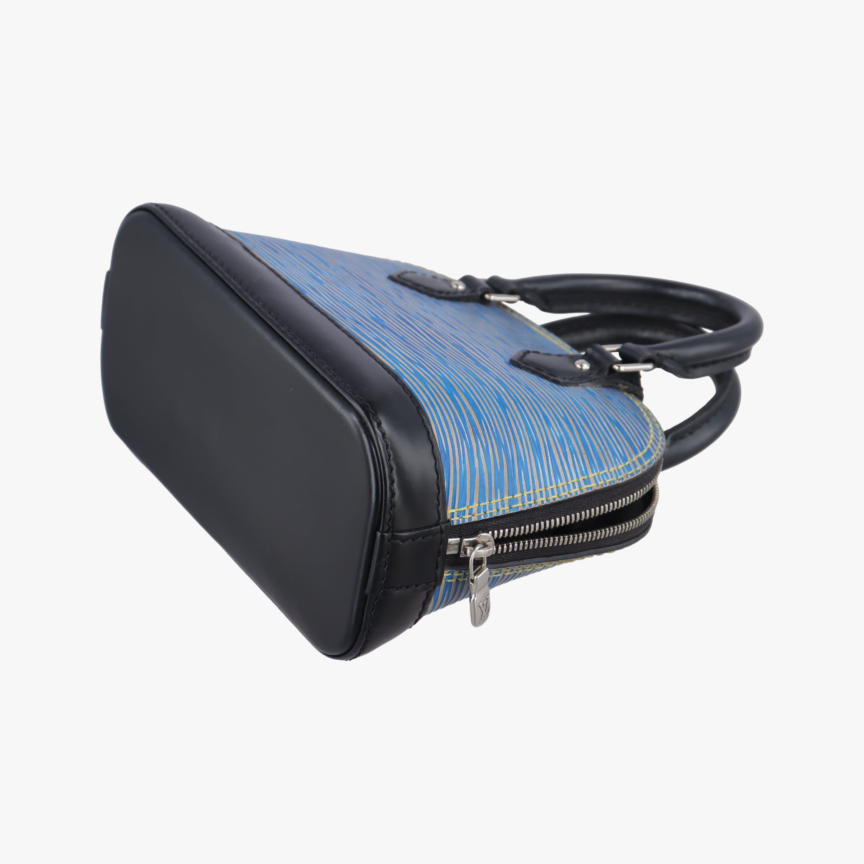 Secondhand Louis Vuitton Nano Alma DENIM BLEU×black epi M41578 shoulderbag | stylenewstar