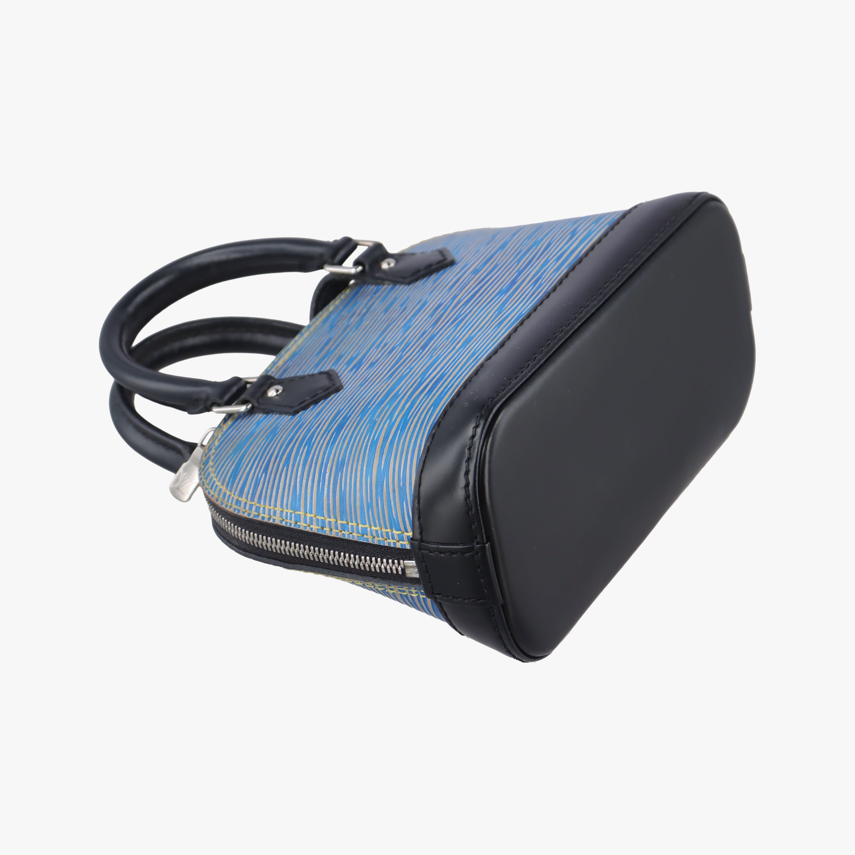 Secondhand Louis Vuitton Nano Alma DENIM BLEU×black epi M41578 shoulderbag | stylenewstar
