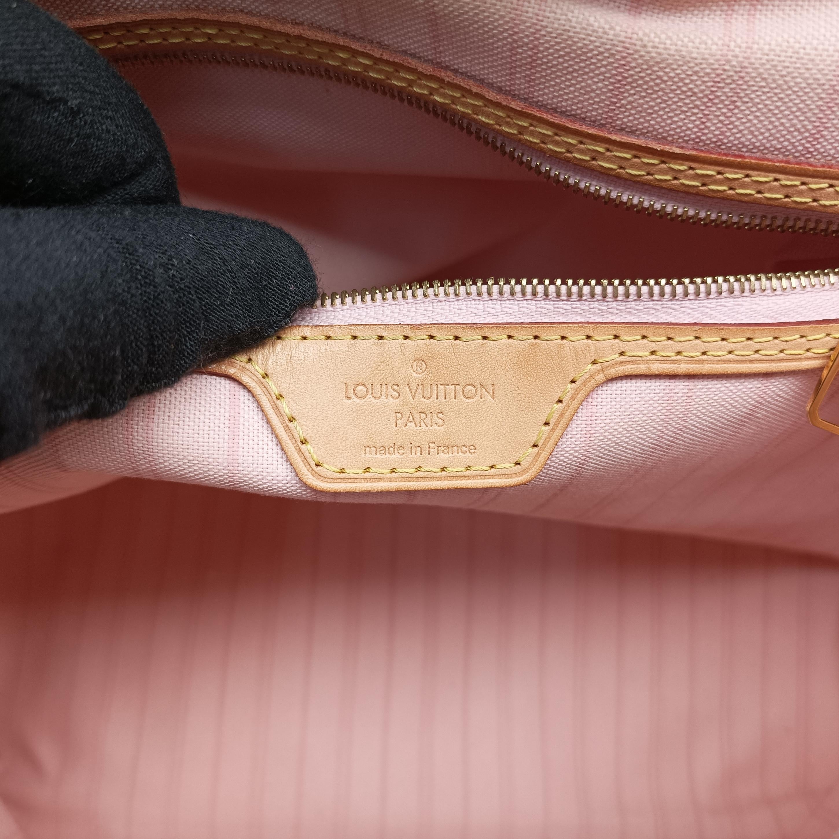 Pre-owned Louis Vuitton DELIGHTFUL PM Azur Damier Canvas N41447 handbag | stylenewstar