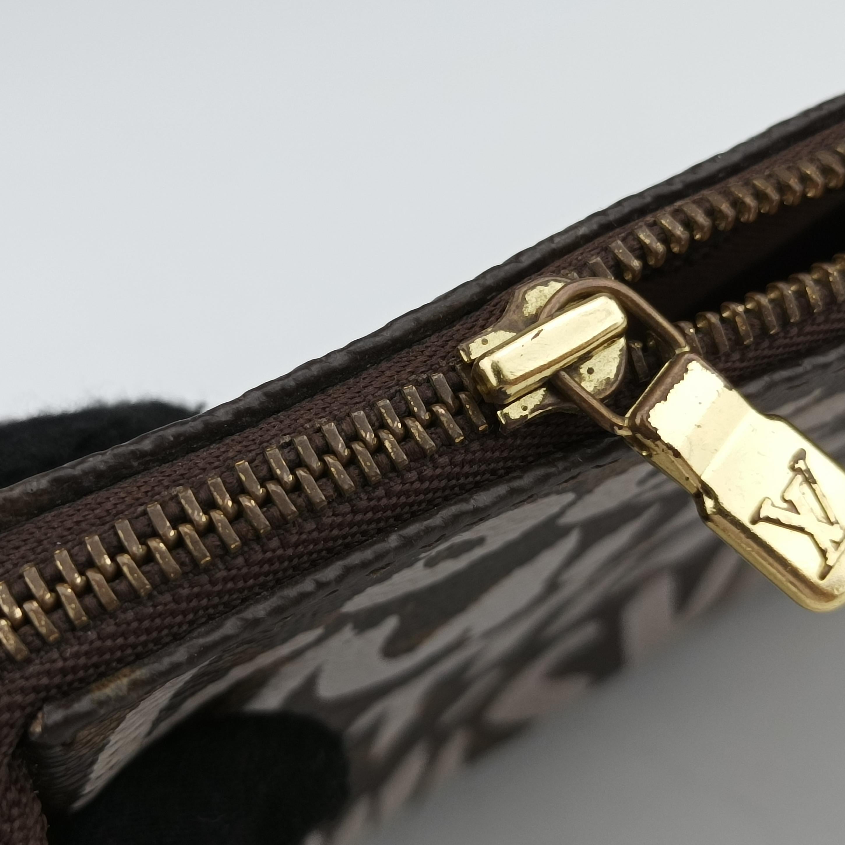 Pre-owned Louis Vuitton Monogram Graffiti Pochette Accessoires Brown×Argent Monogram Graffiti M92192 handbag | stylenewstar