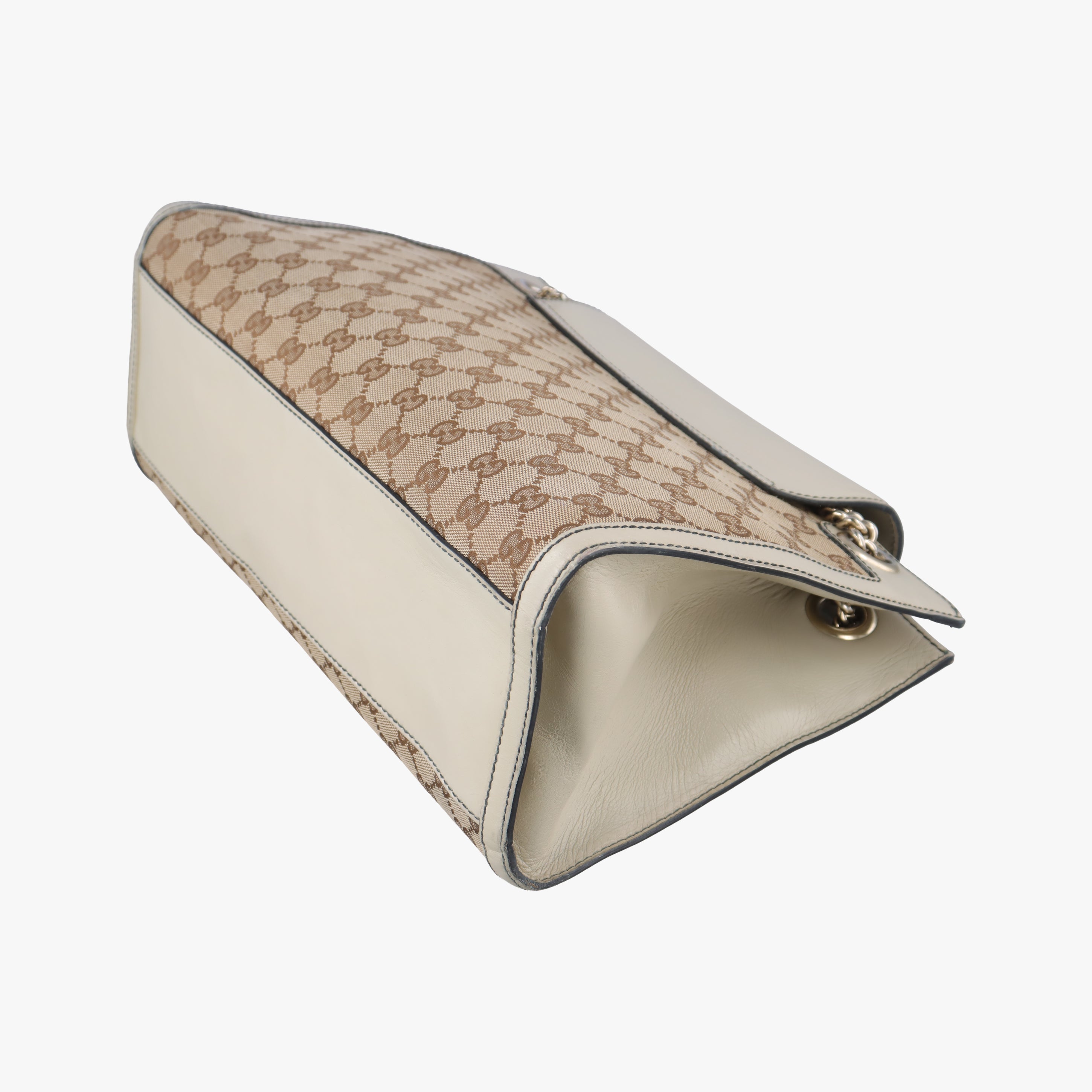 Vintage Gucci Emily Beige×White canvas×leather 295403 shoulderbag | stylenewstar