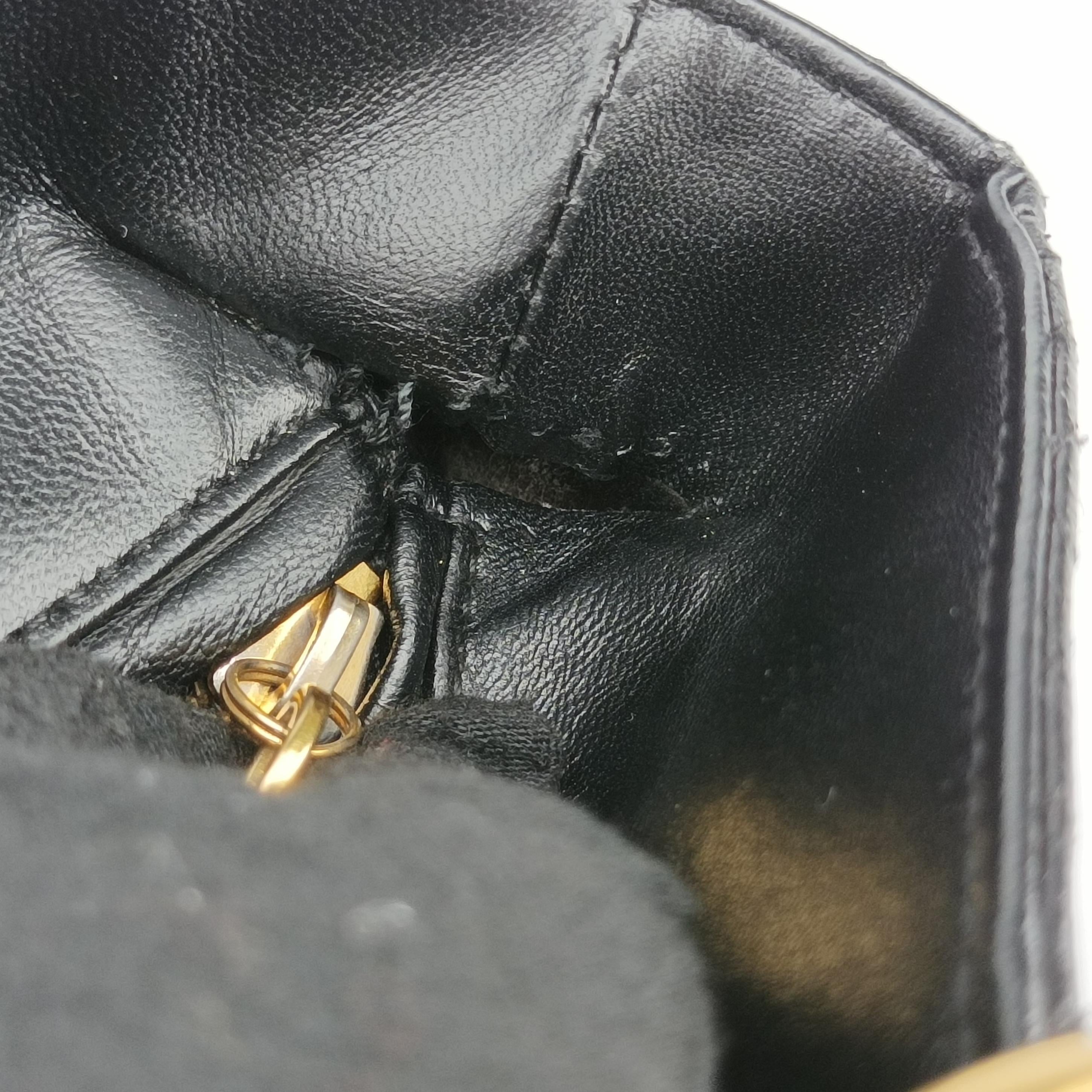 Pre-owned Christian Dior Lady Dior Black lambskin  handbag | stylenewstar
