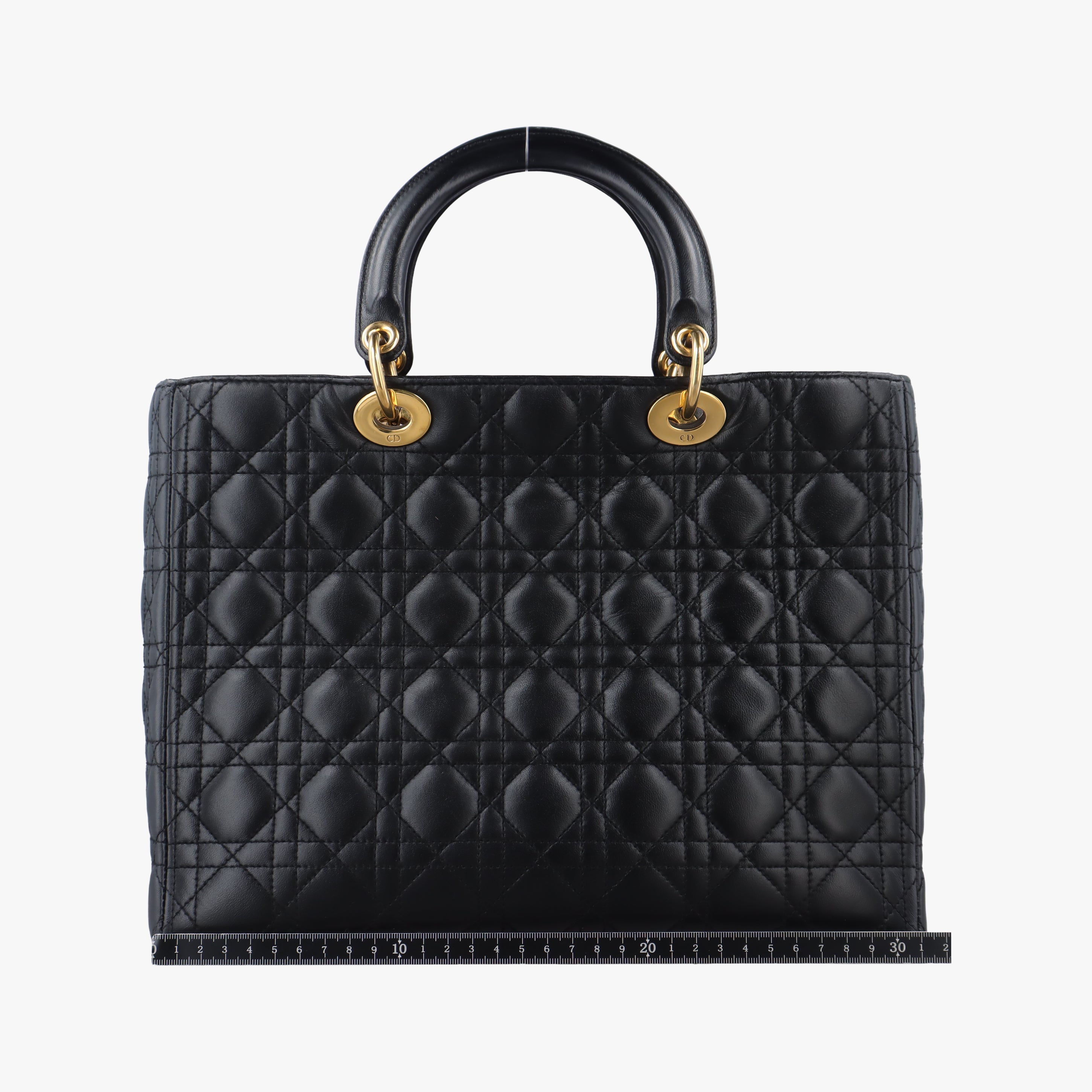 Pre-owned Christian Dior Lady Dior Black lambskin  handbag | stylenewstar