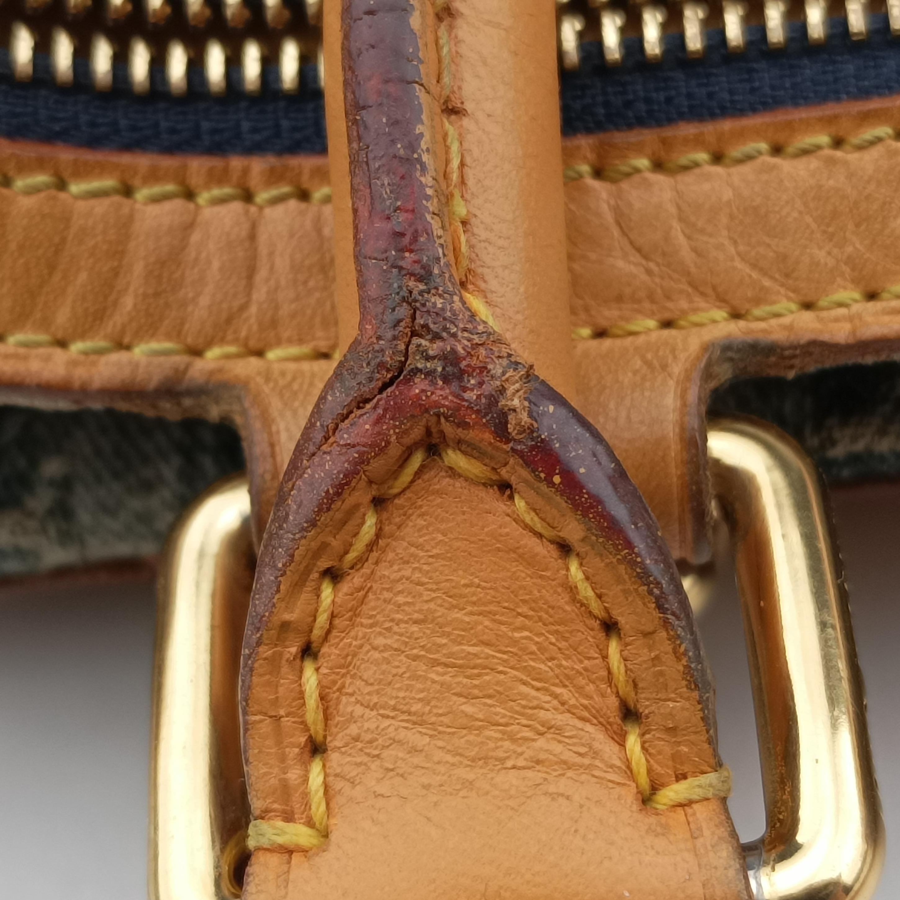 Vintage Louis Vuitton Monogram Cabas Raye GM blue Denim M95336 shoulderbag | stylenewstar