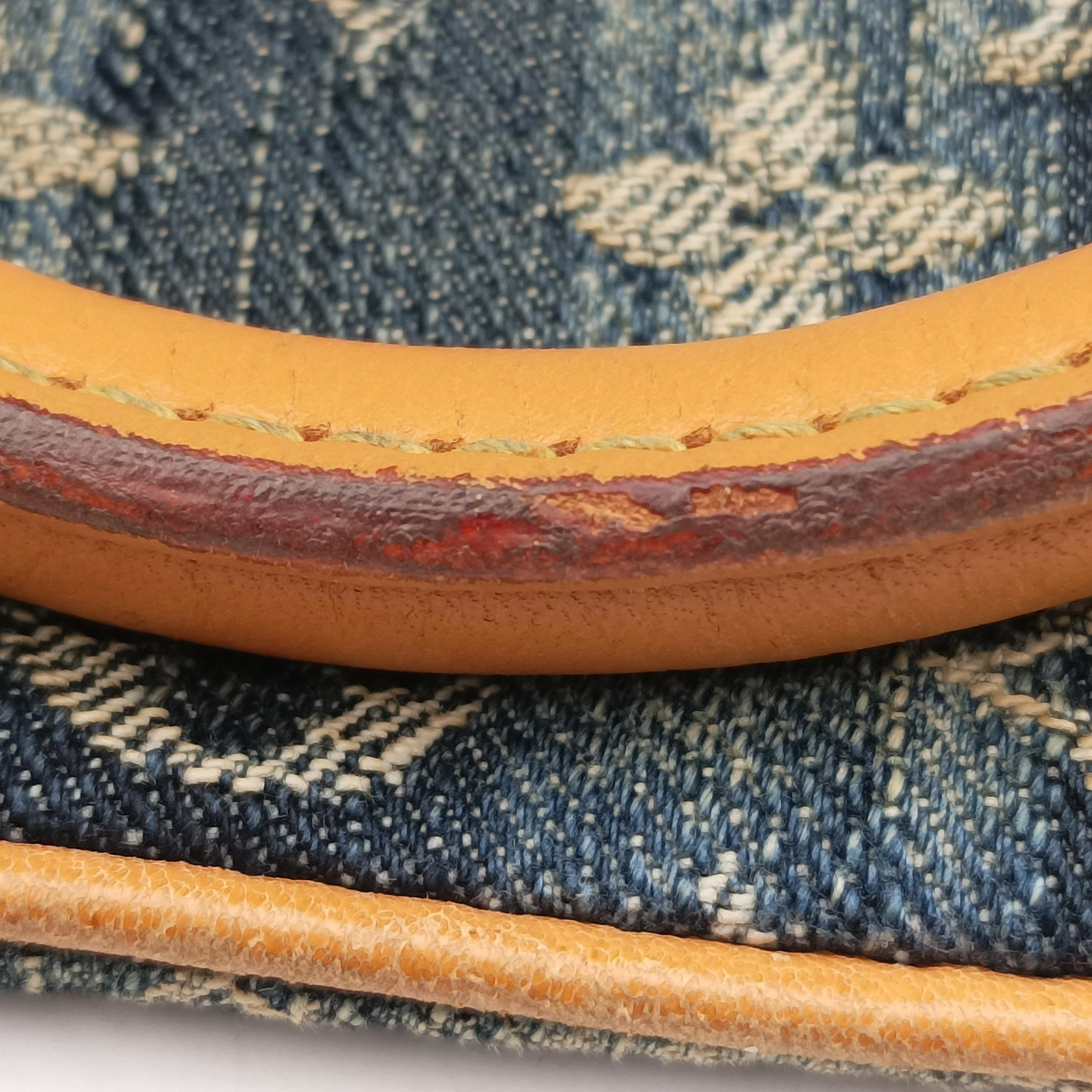 Vintage Louis Vuitton Monogram Cabas Raye GM blue Denim M95336 shoulderbag | stylenewstar