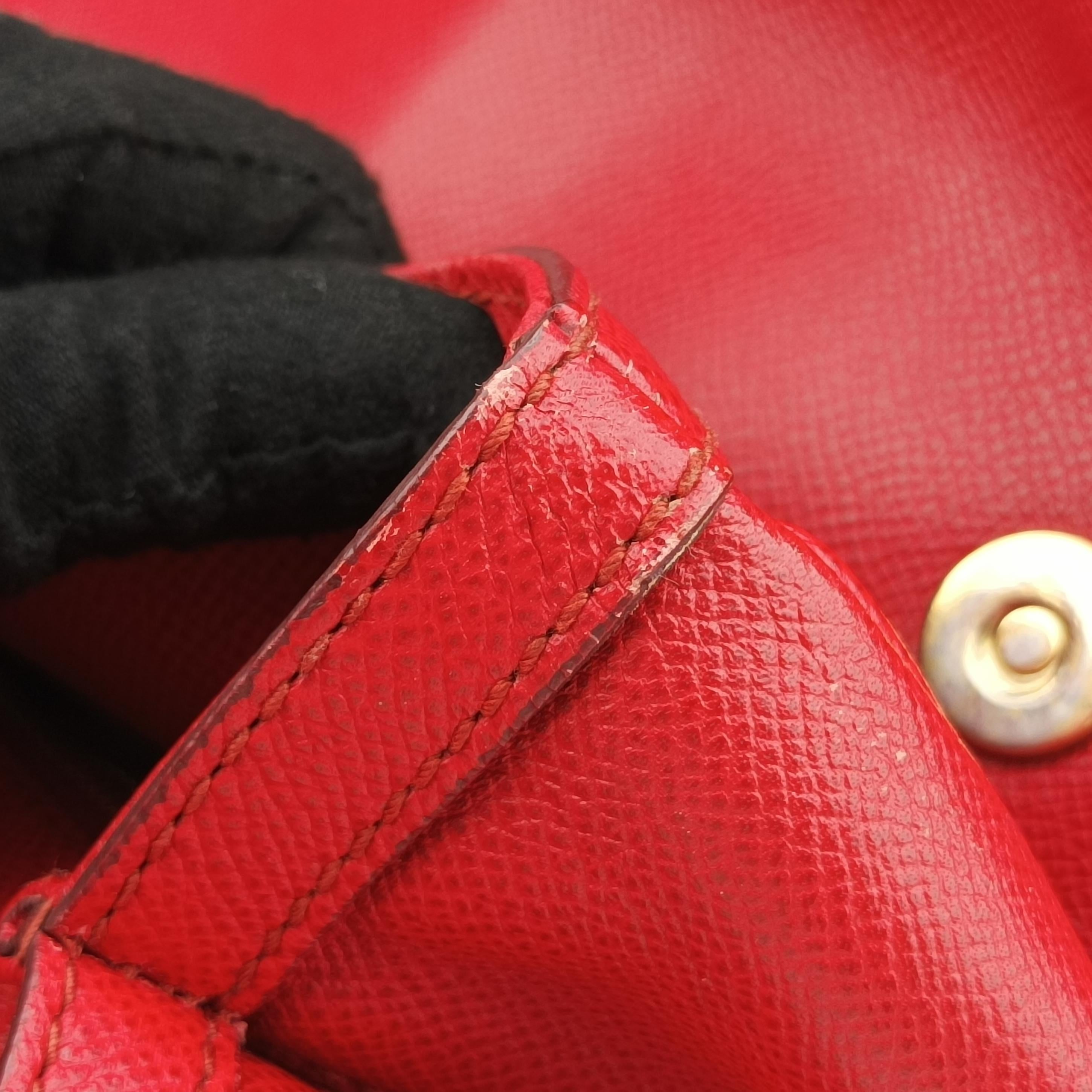 Secondhand Dolce & Gabbana SICILY Red Leather  handbag | stylenewstar