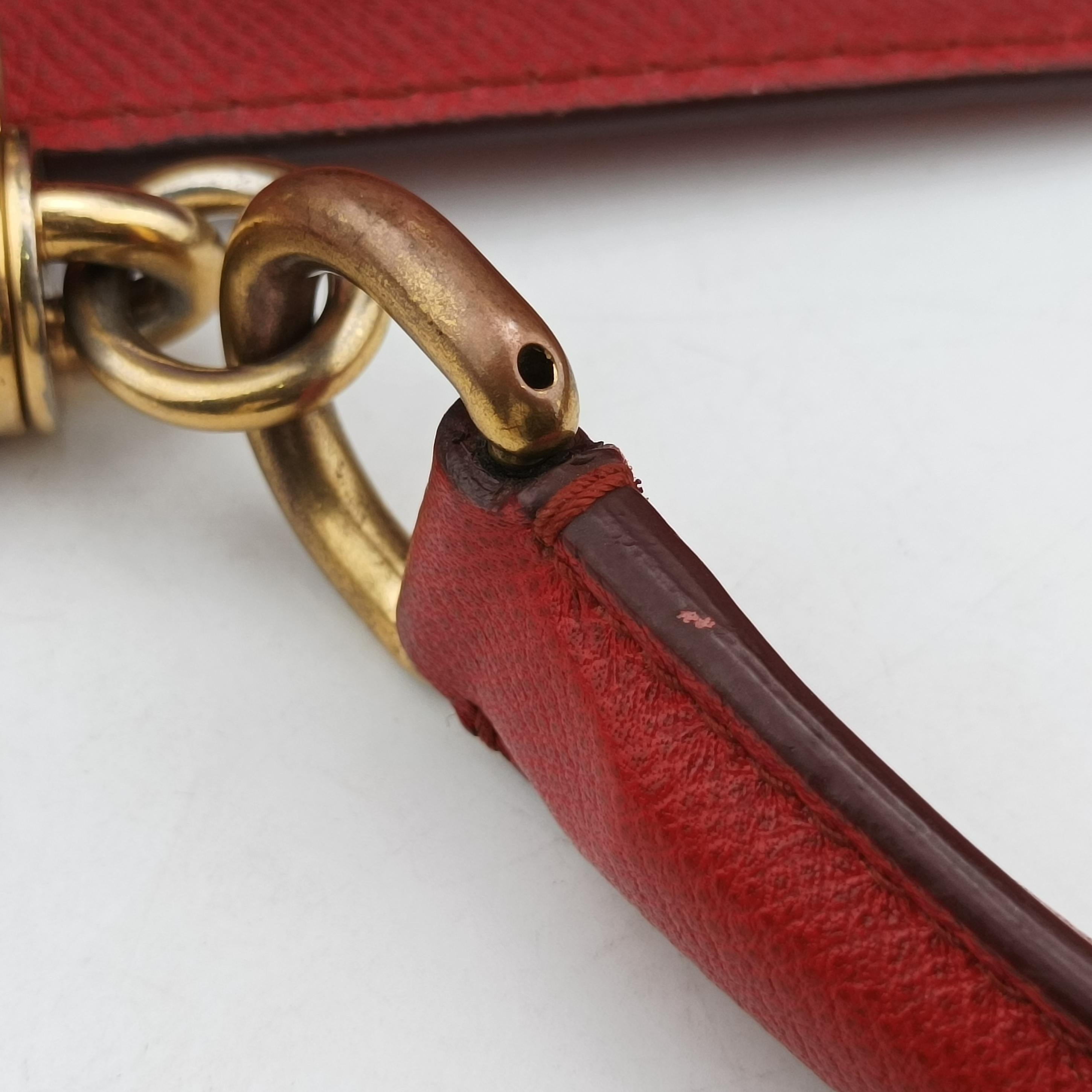Secondhand Dolce & Gabbana SICILY Red Leather  handbag | stylenewstar
