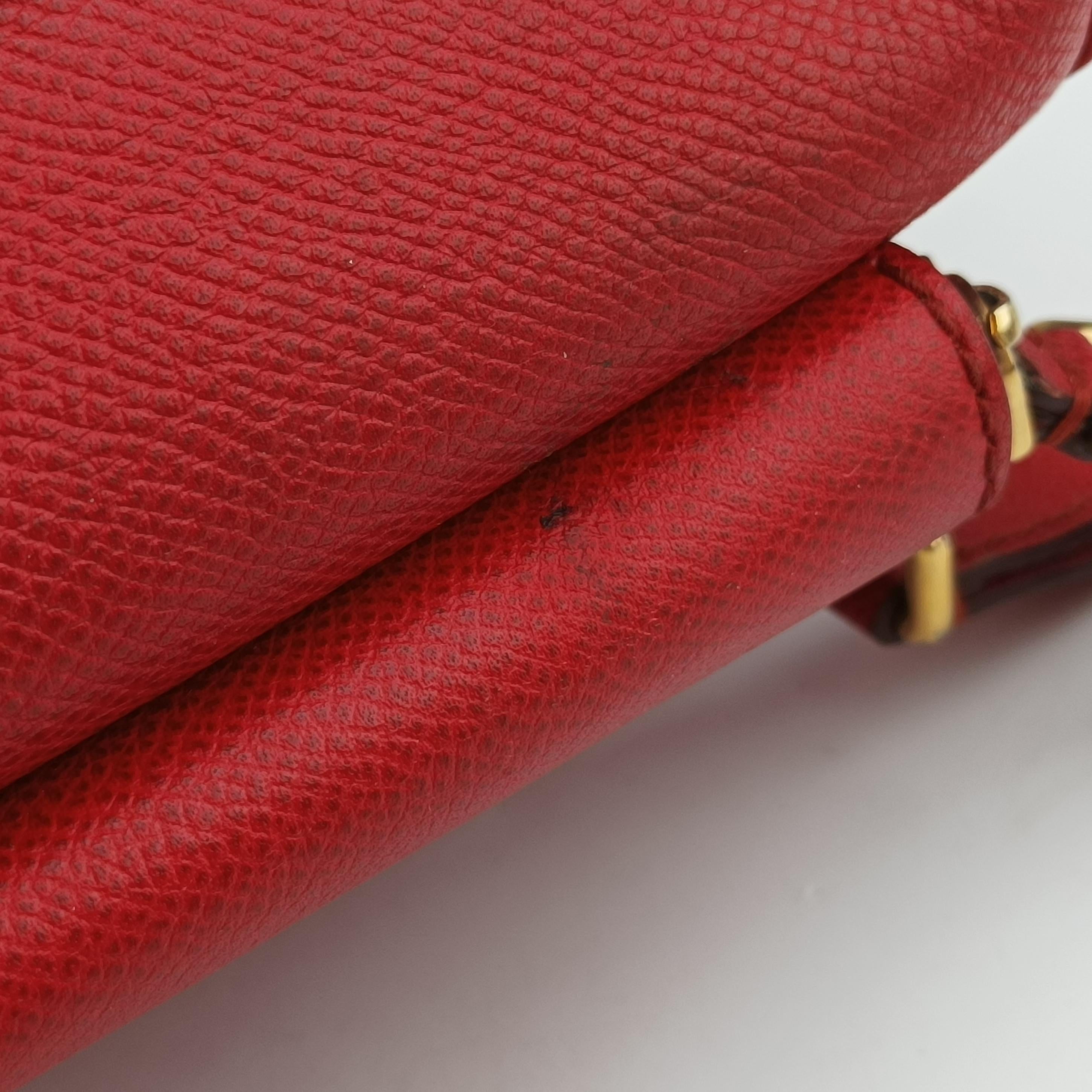 Secondhand Dolce & Gabbana SICILY Red Leather  handbag | stylenewstar