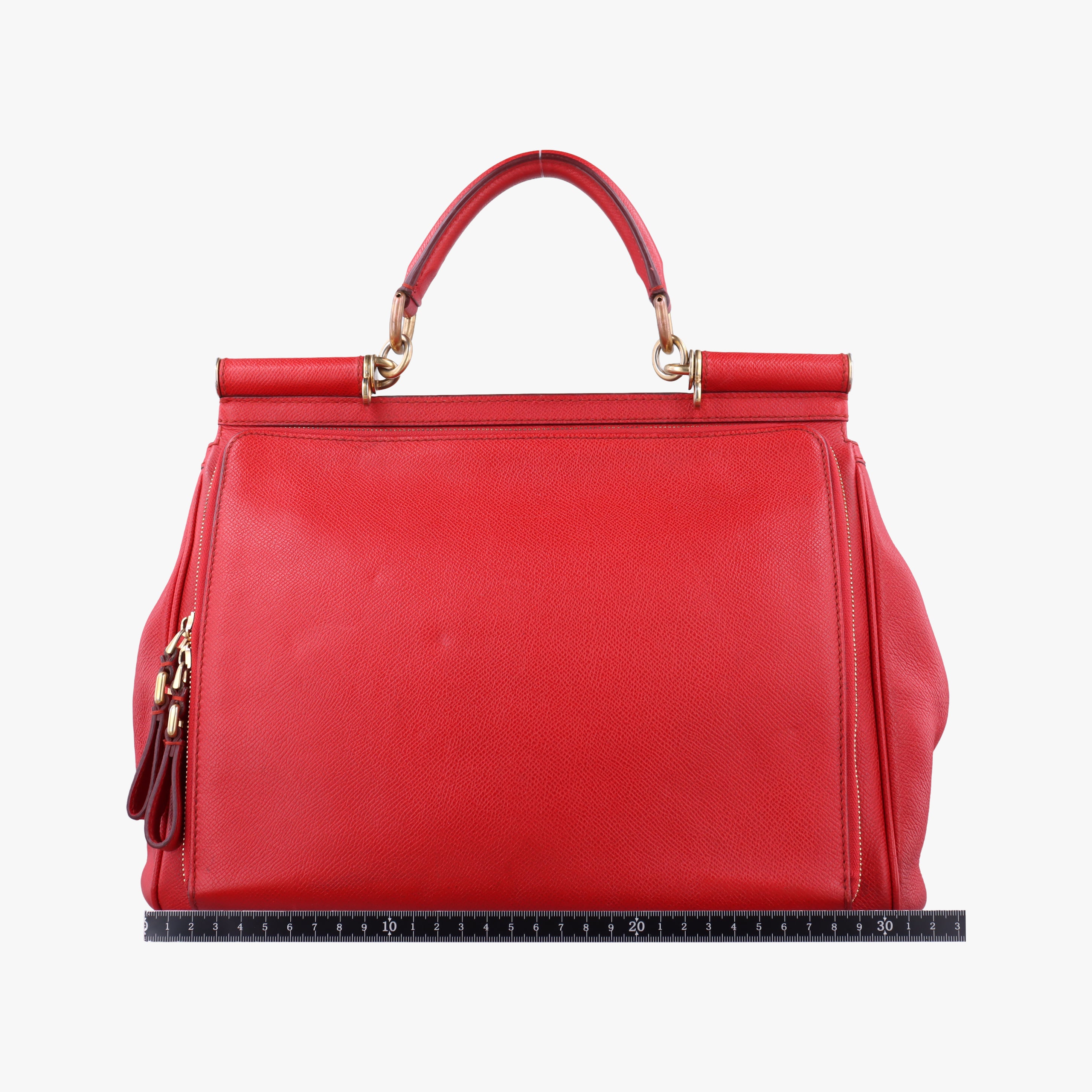 Secondhand Dolce & Gabbana SICILY Red Leather  handbag | stylenewstar