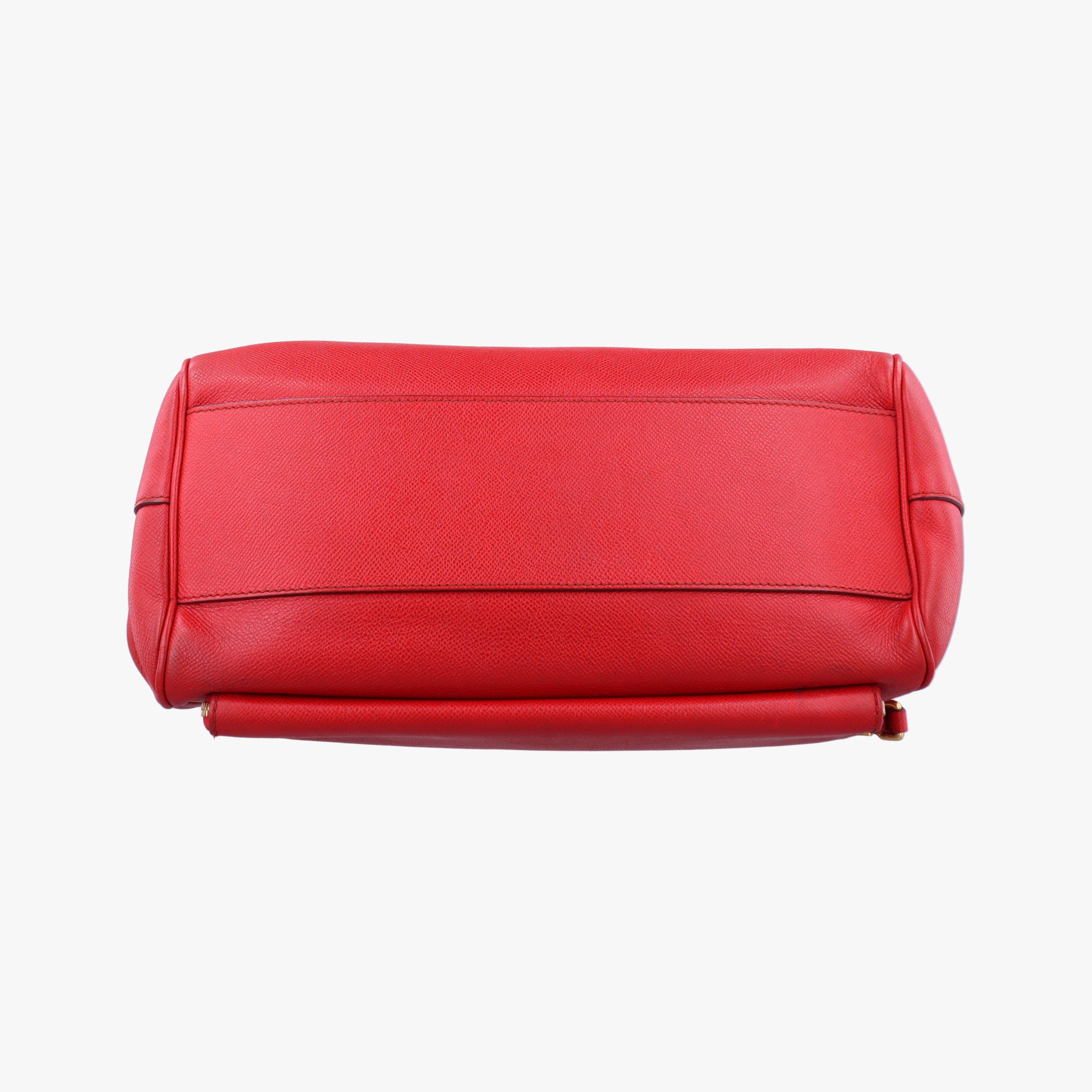 Secondhand Dolce & Gabbana SICILY Red Leather  handbag | stylenewstar