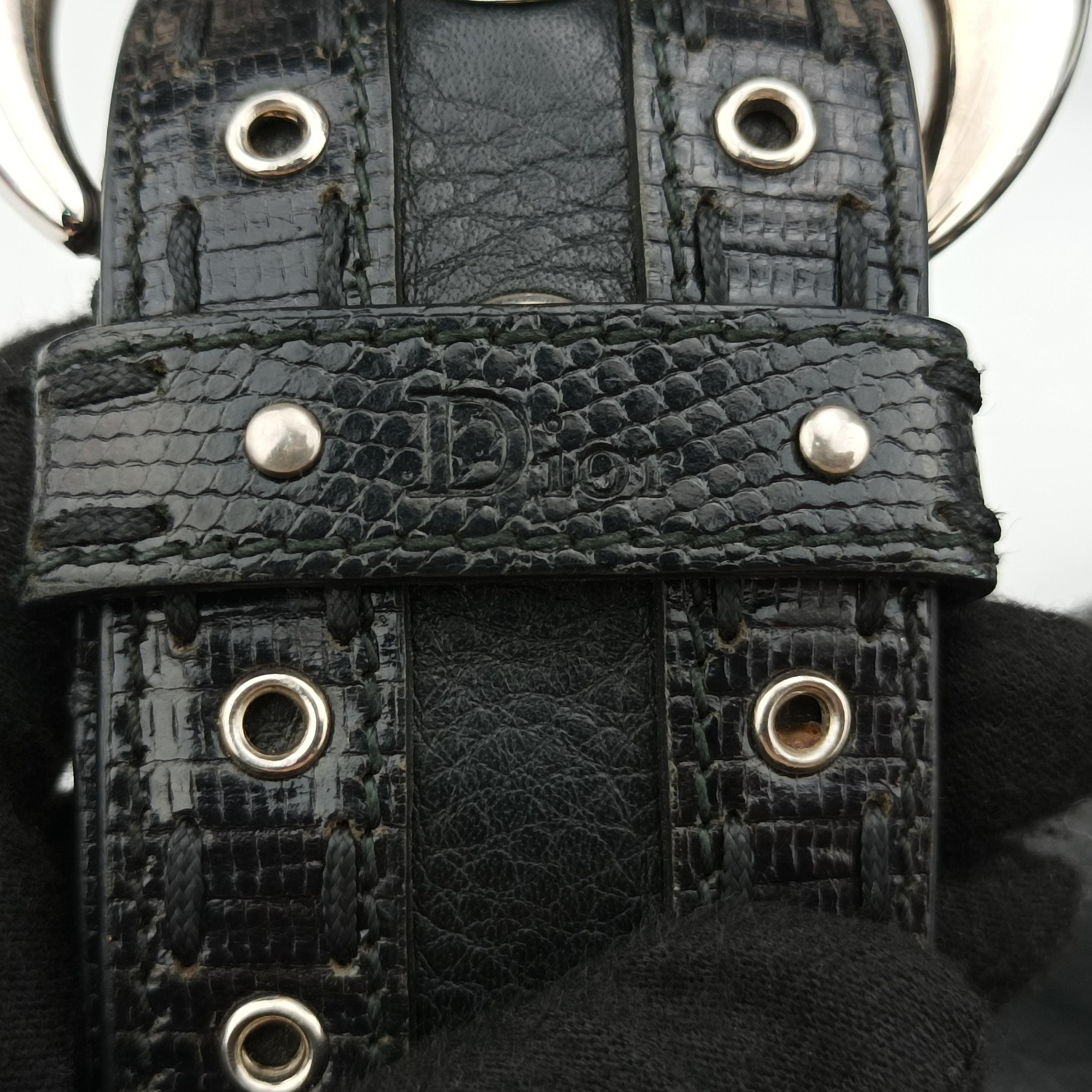 Pre-owned Christian Dior Savane Black Leather  handbag | stylenewstar