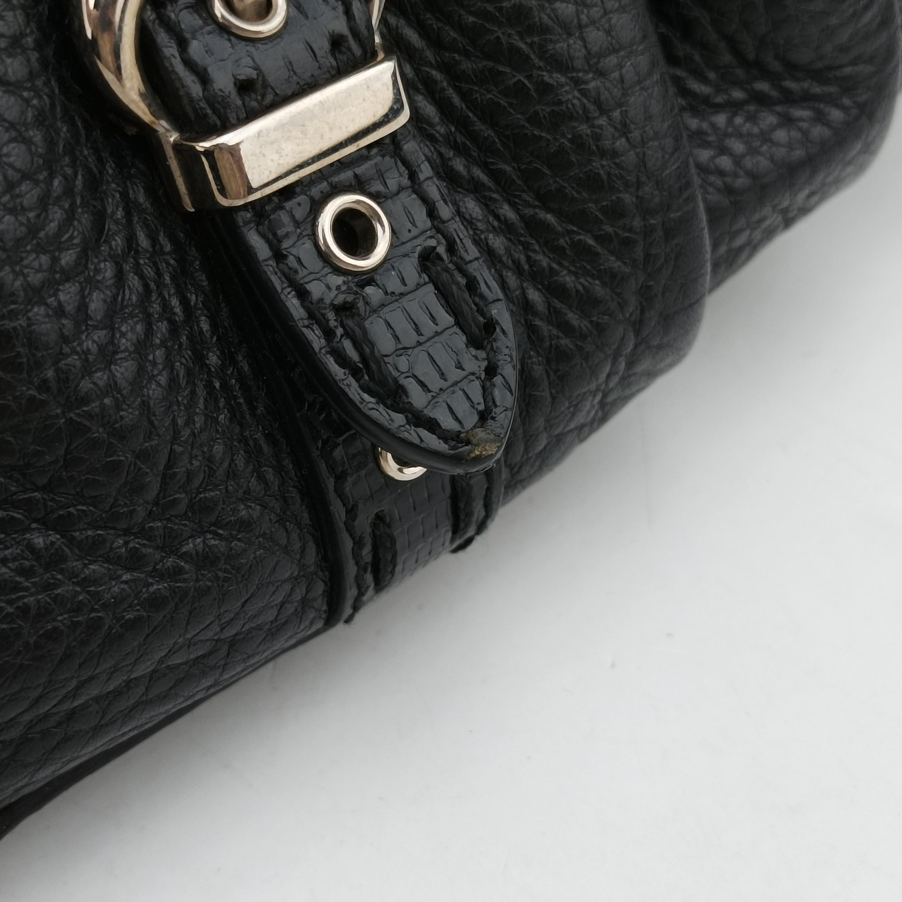 Pre-owned Christian Dior Savane Black Leather  handbag | stylenewstar