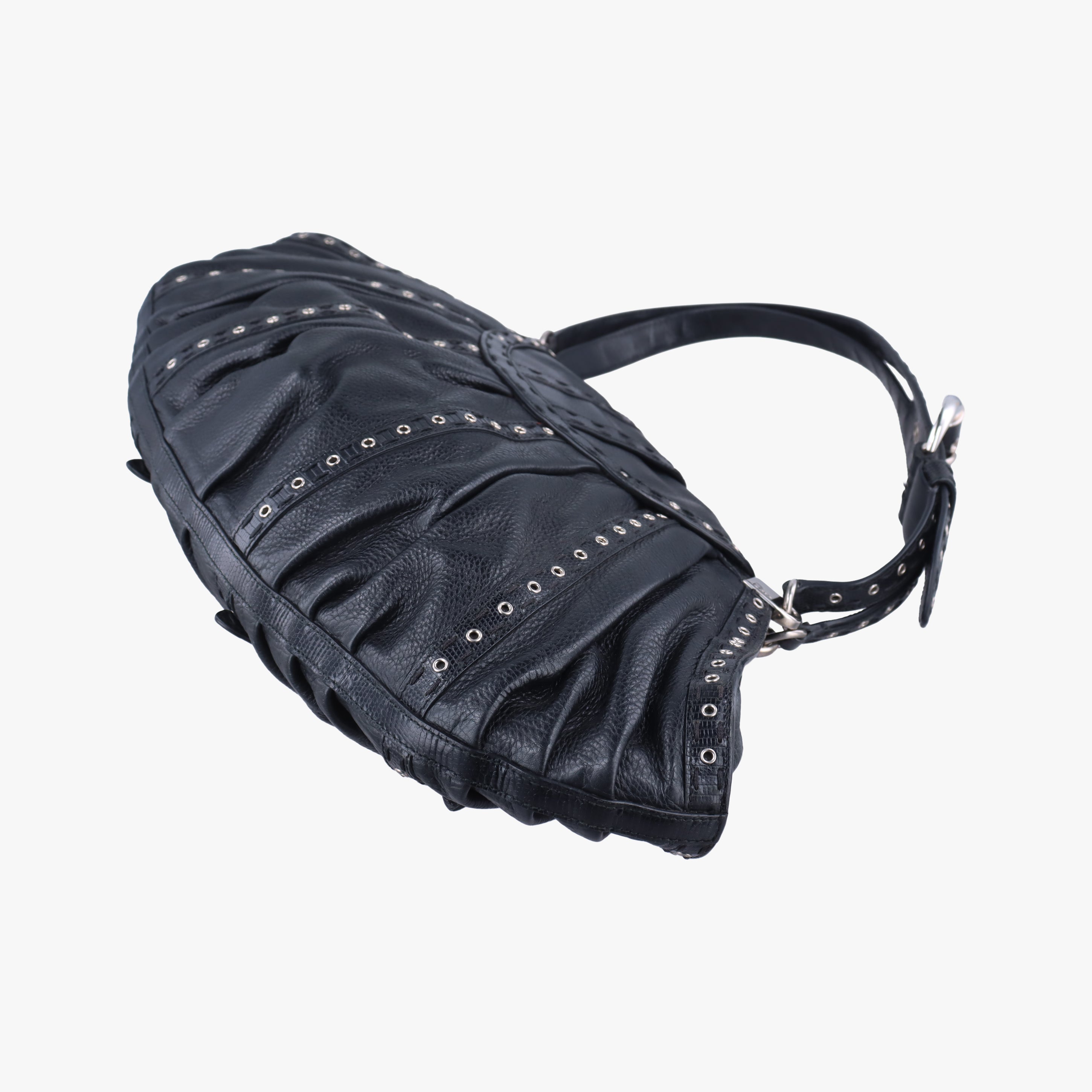 Pre-owned Christian Dior Savane Black Leather  handbag | stylenewstar
