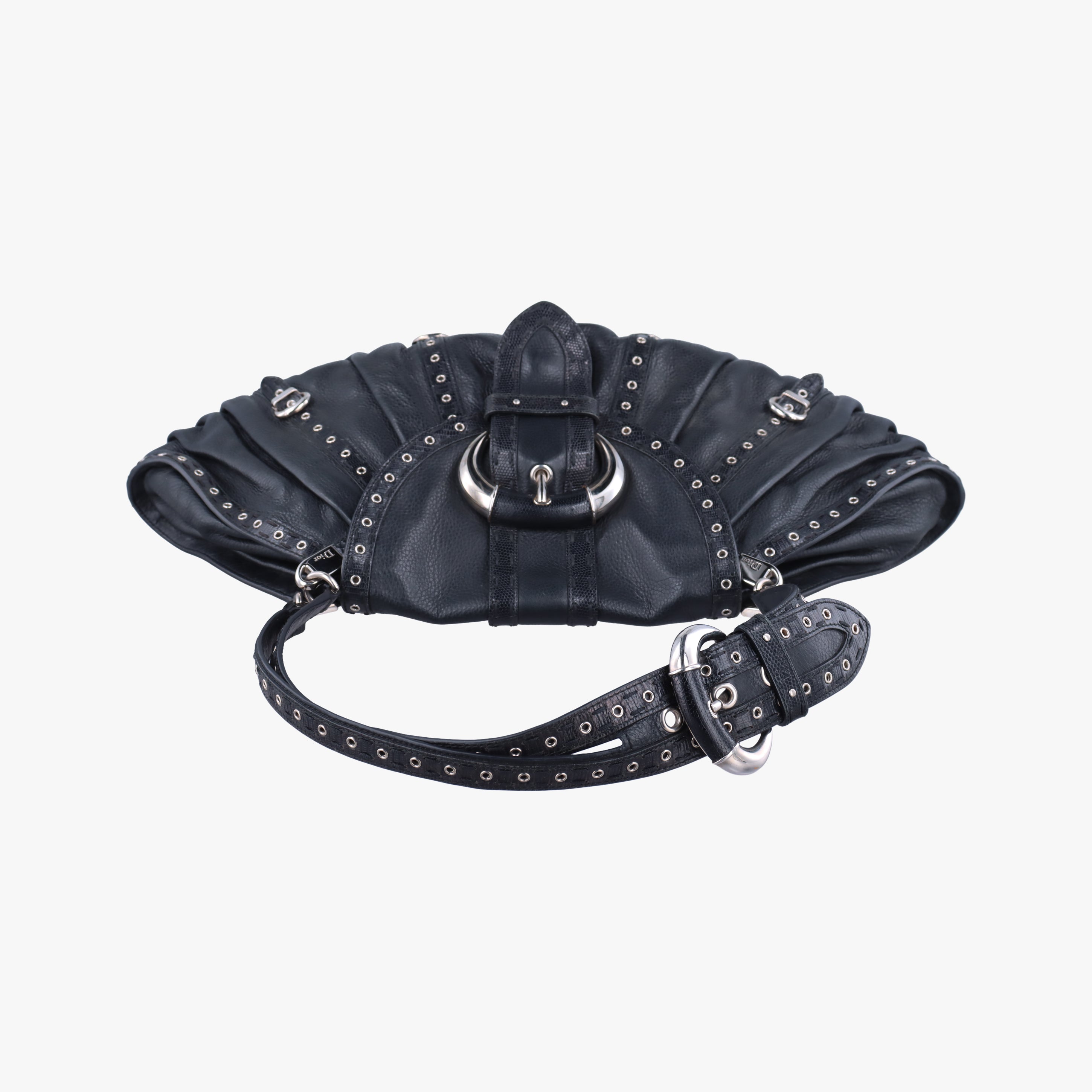 Pre-owned Christian Dior Savane Black Leather  handbag | stylenewstar