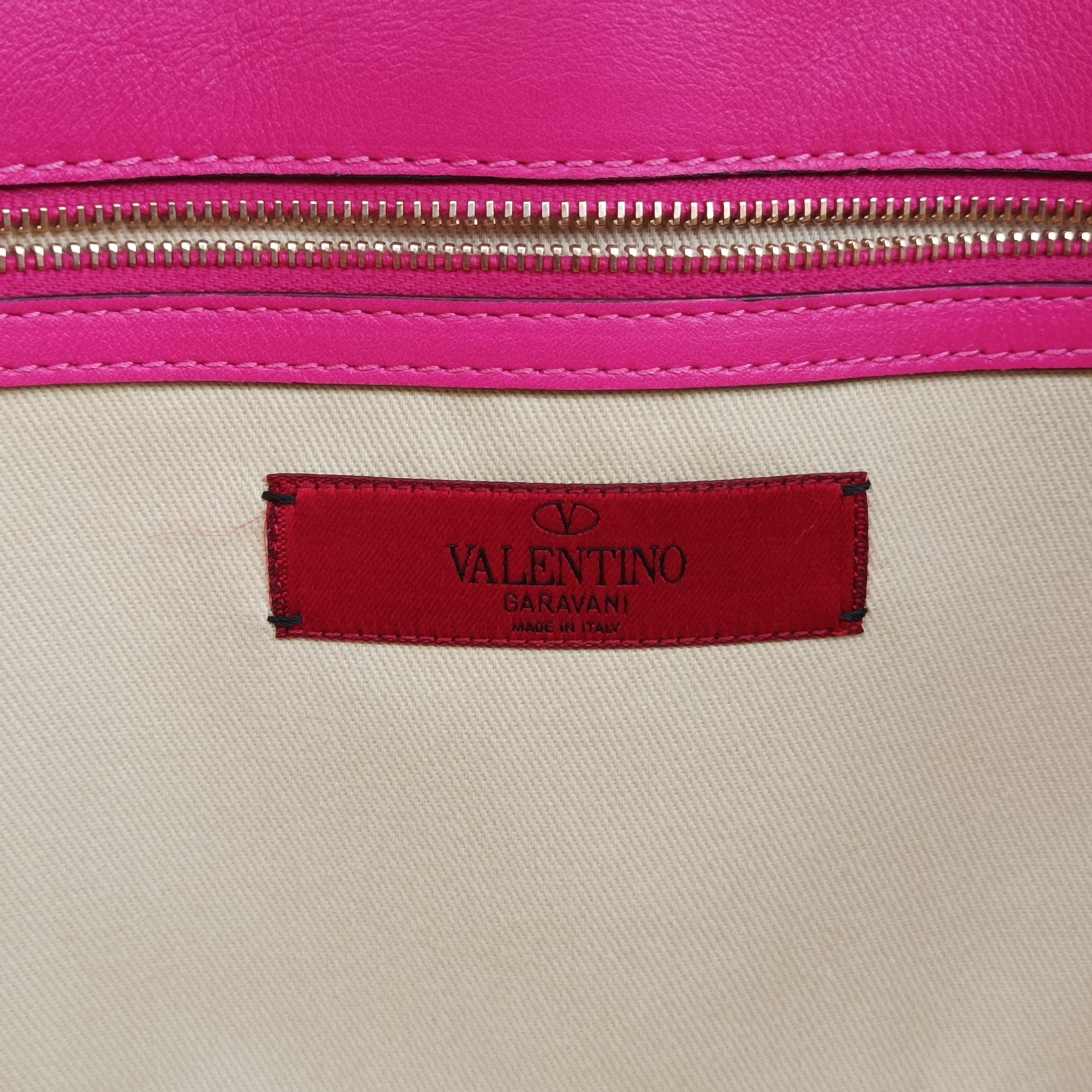 Pre-owned Valentino Rockstud Glam Lock Multicolour Leather  shoulderbag | stylenewstar