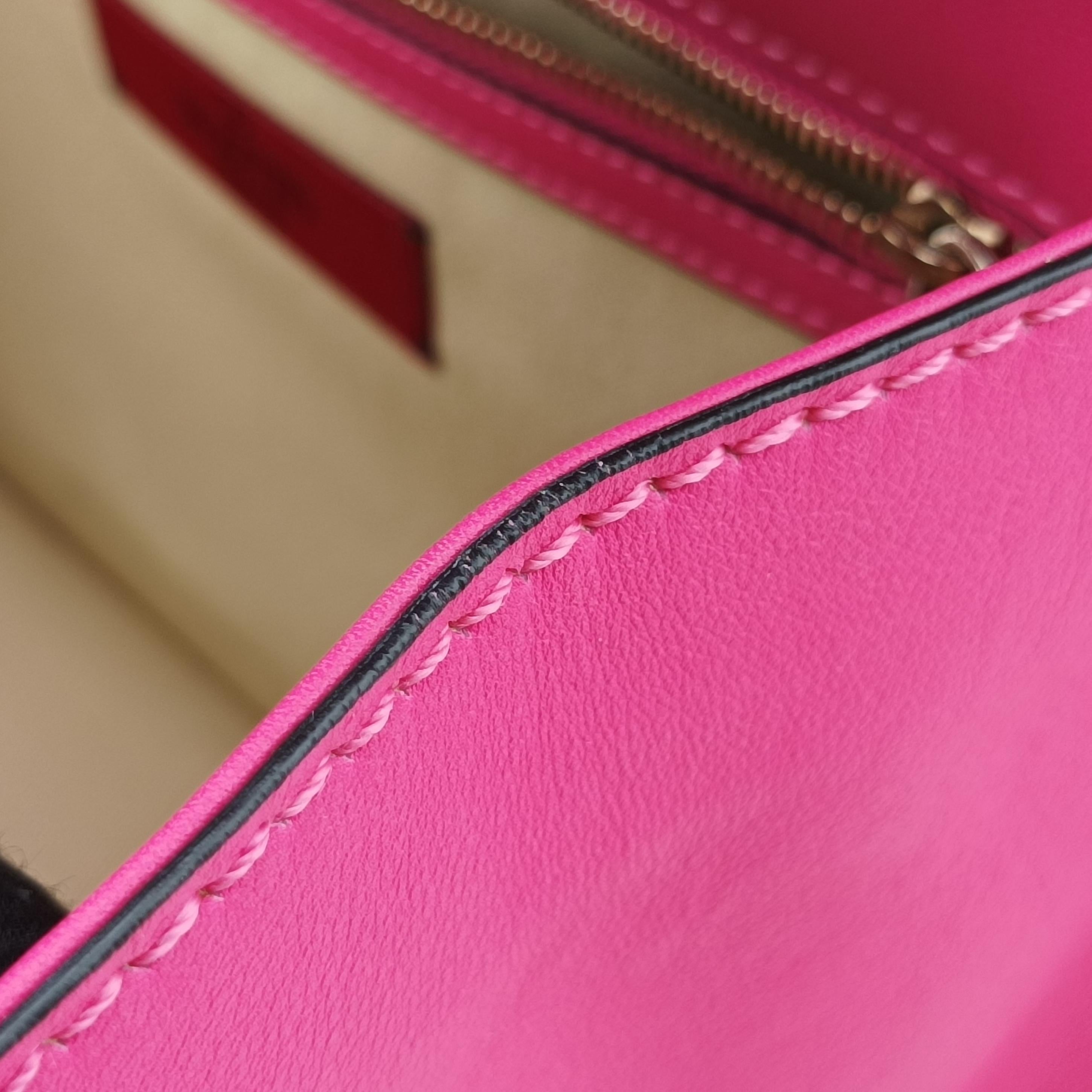 Pre-owned Valentino Rockstud Glam Lock Multicolour Leather  shoulderbag | stylenewstar
