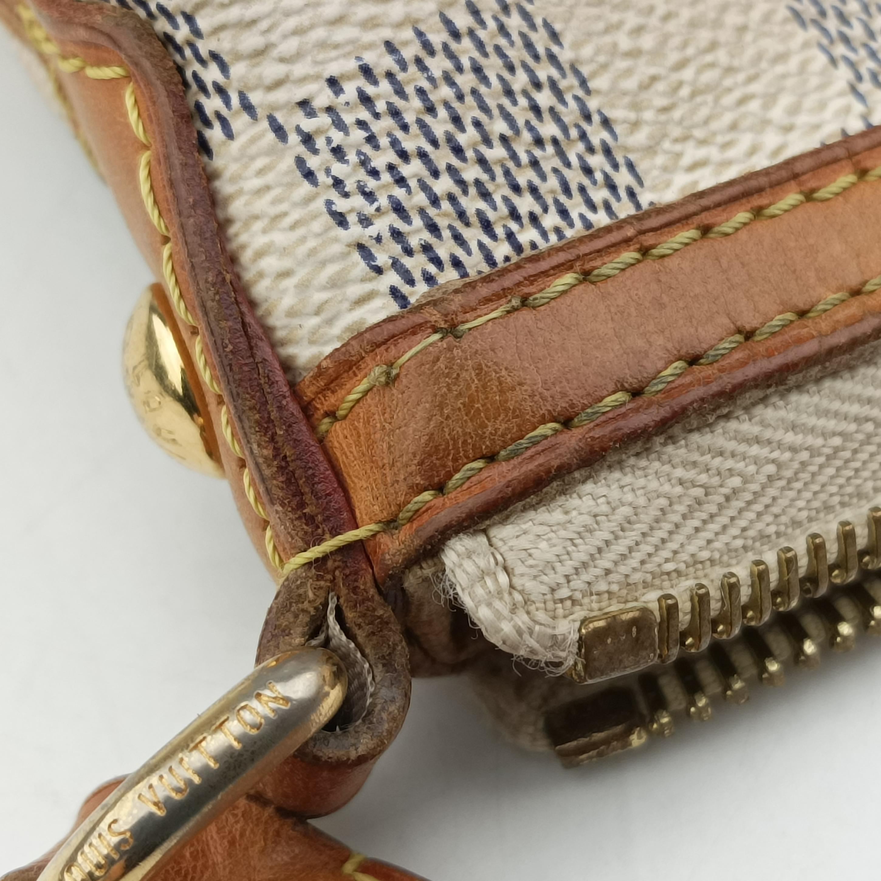 Pre-owned Louis Vuitton SIRACUSA MM Azur Damier Canvas N41112 shoulderbag | stylenewstar