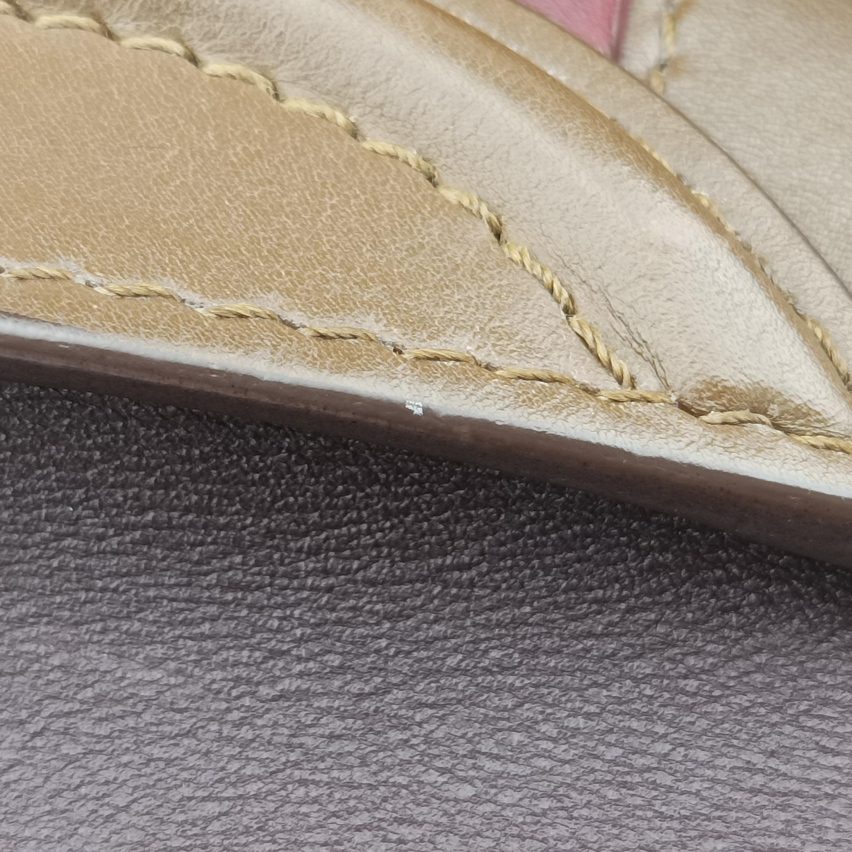 Pre-owned Celine luggage nano shopper Black× burgundy ×Brown Leather  handbag | stylenewstar