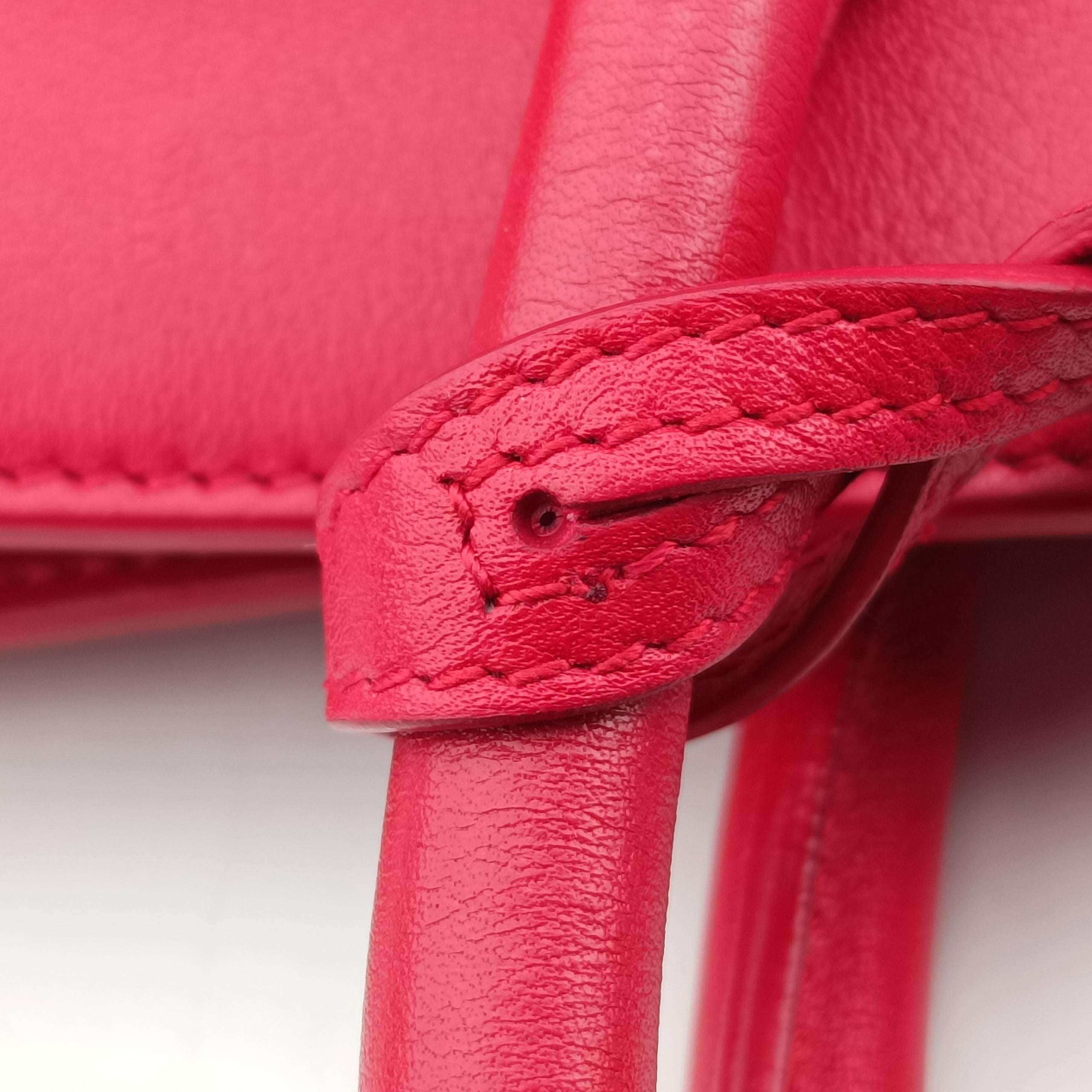Secondhand Yves Saint Laurent SAC DE JOUR Red Leather 324823 shoulderbag | stylenewstar