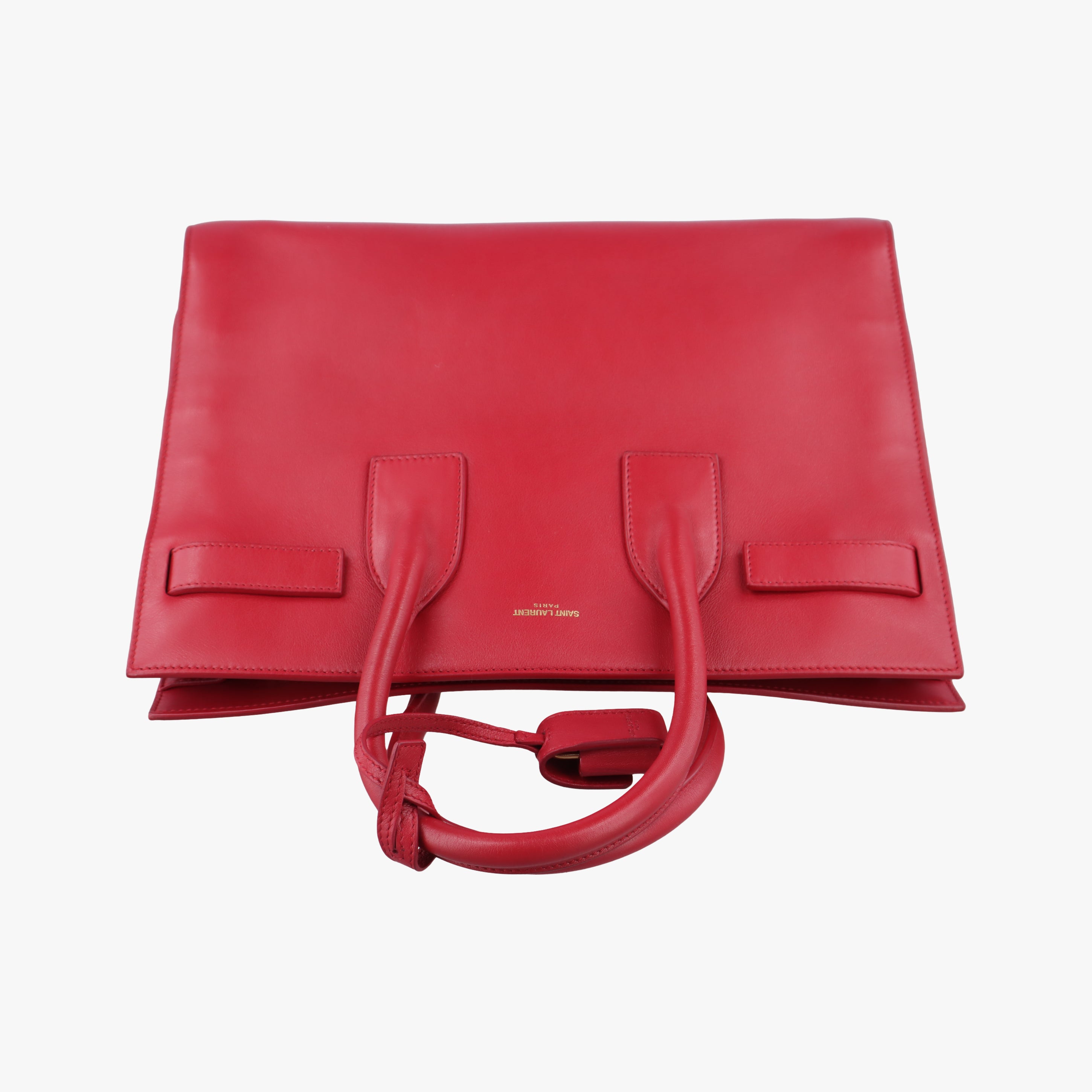 Secondhand Yves Saint Laurent SAC DE JOUR Red Leather 324823 shoulderbag | stylenewstar