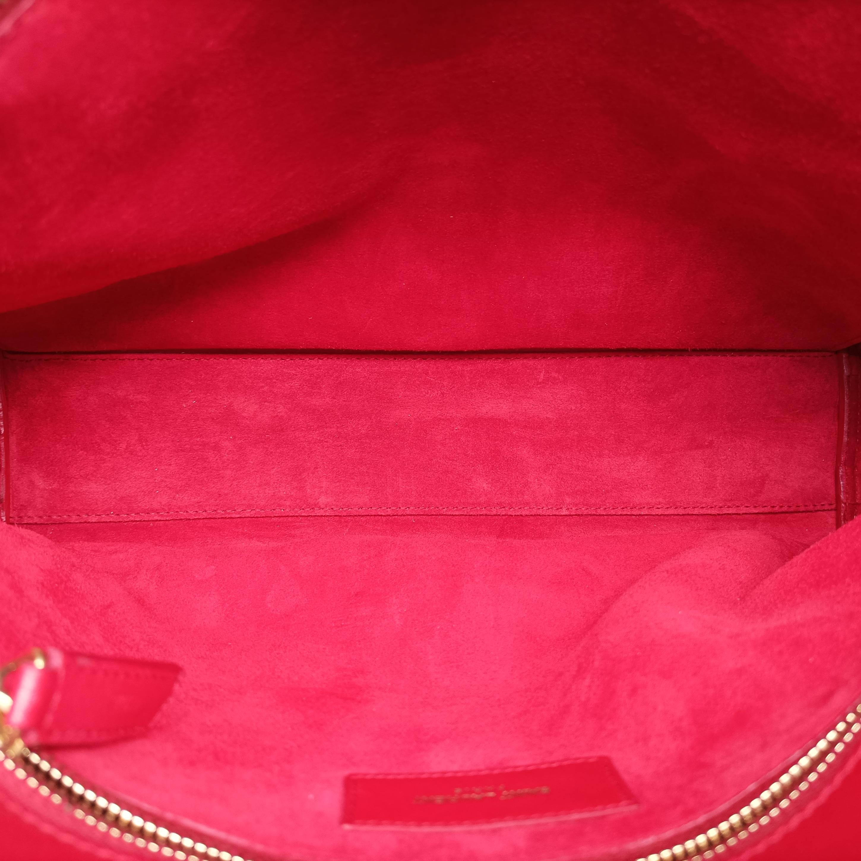 Secondhand Yves Saint Laurent SAC DE JOUR Red Leather 324823 shoulderbag | stylenewstar