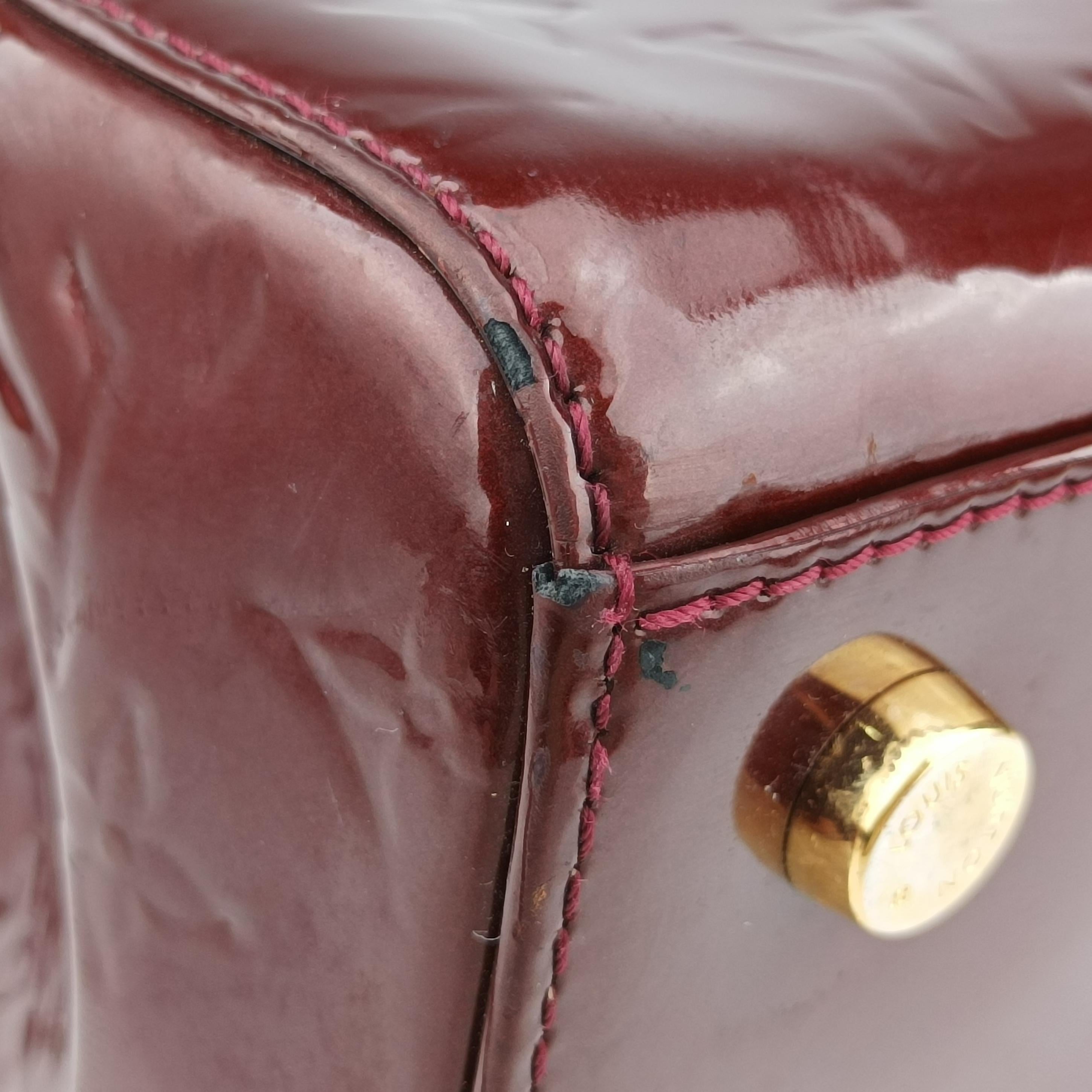 Pre-owned Louis Vuitton Brea MM ROUGE FAUVISTE Vernis M91690 shoulderbag | stylenewstar