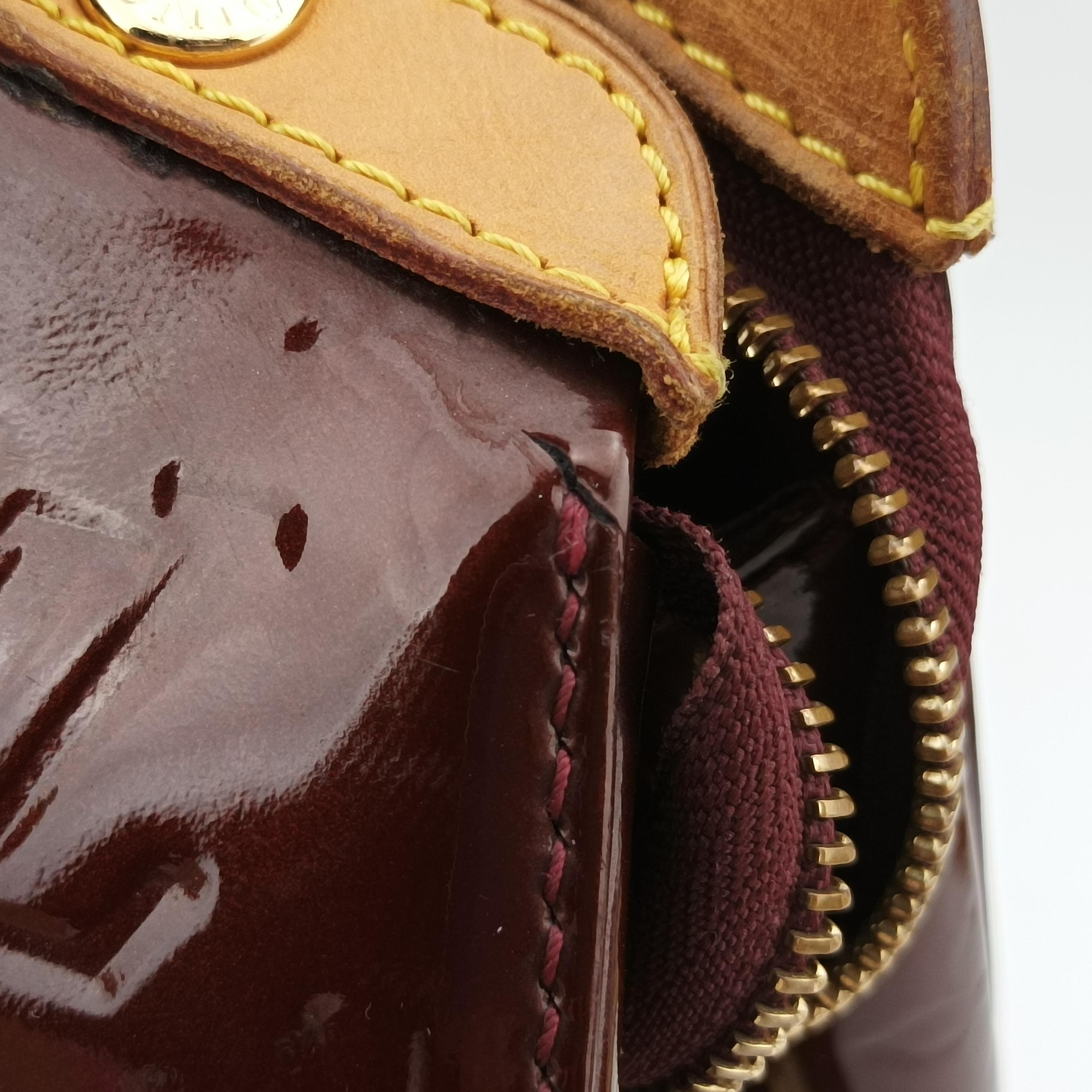 Pre-owned Louis Vuitton Brea MM ROUGE FAUVISTE Vernis M91690 shoulderbag | stylenewstar