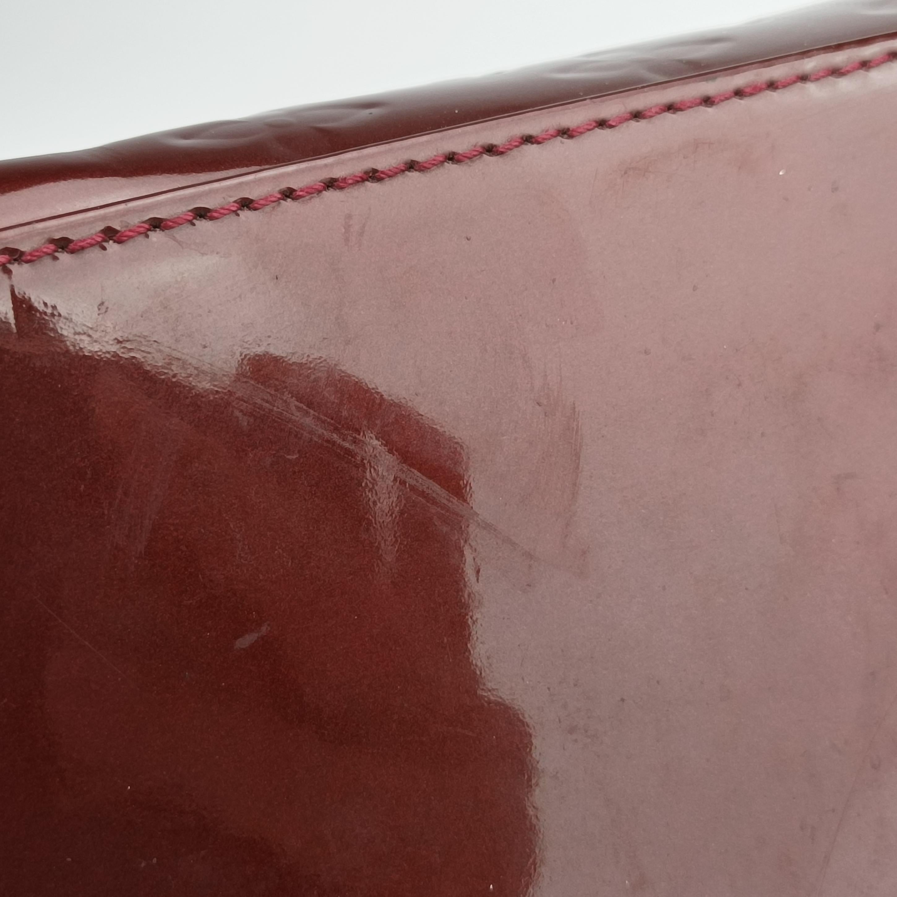 Pre-owned Louis Vuitton Brea MM ROUGE FAUVISTE Vernis M91690 shoulderbag | stylenewstar