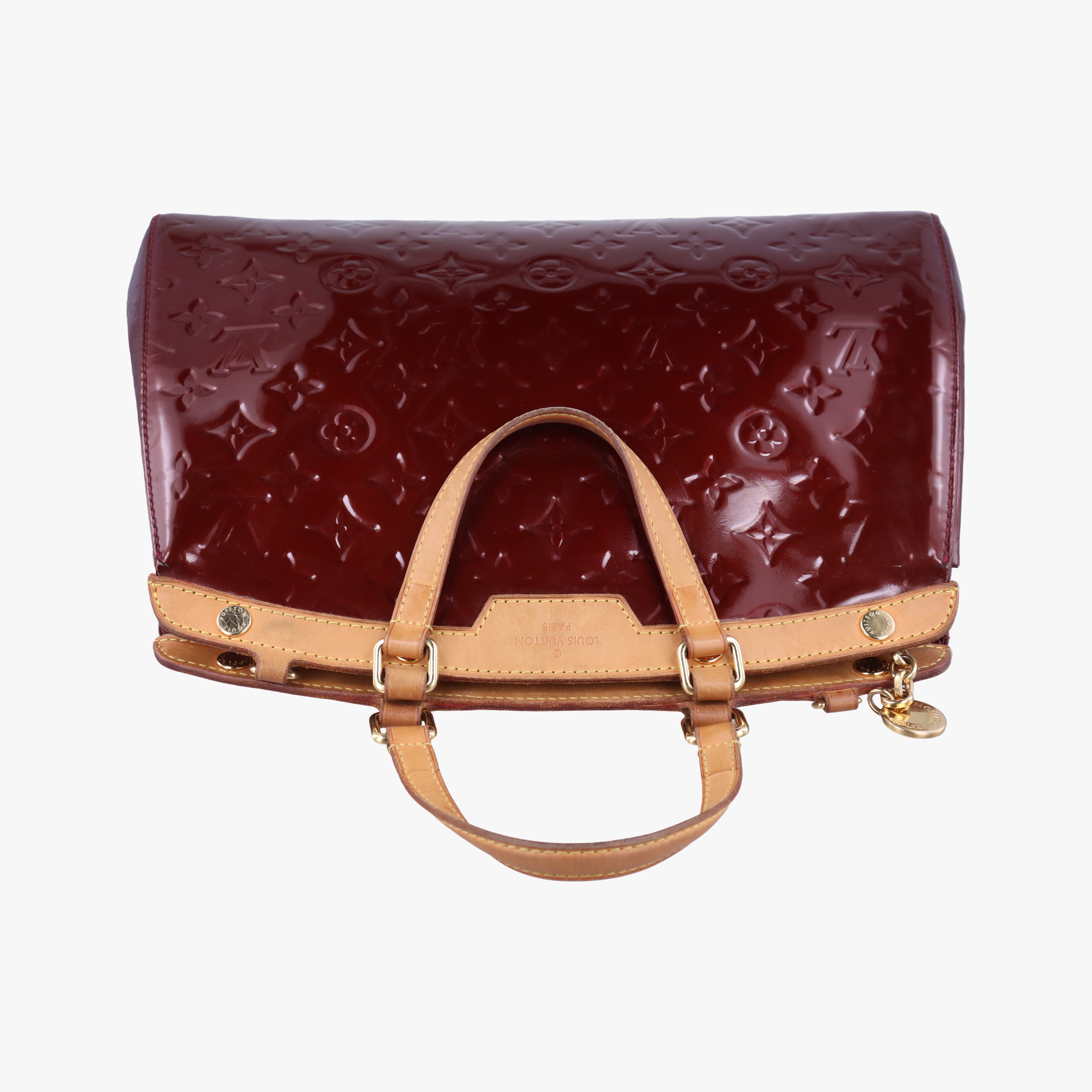 Pre-owned Louis Vuitton Brea MM ROUGE FAUVISTE Vernis M91690 shoulderbag | stylenewstar