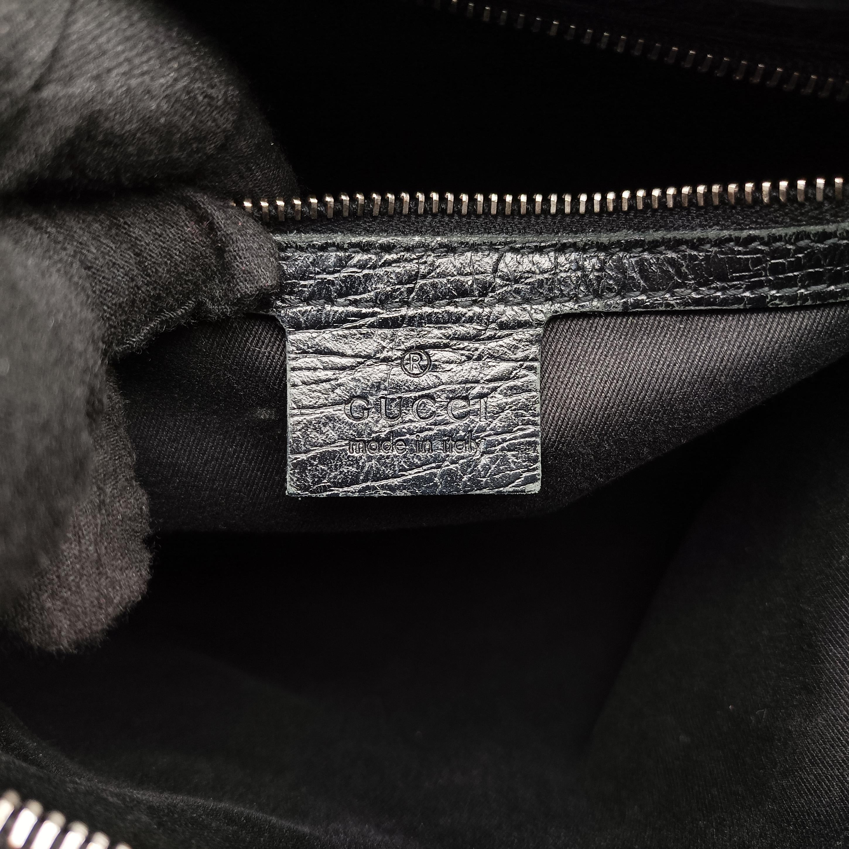 Pre-owned Gucci Horsebit Hobo Black Fabric×leather 114890 handbag | stylenewstar