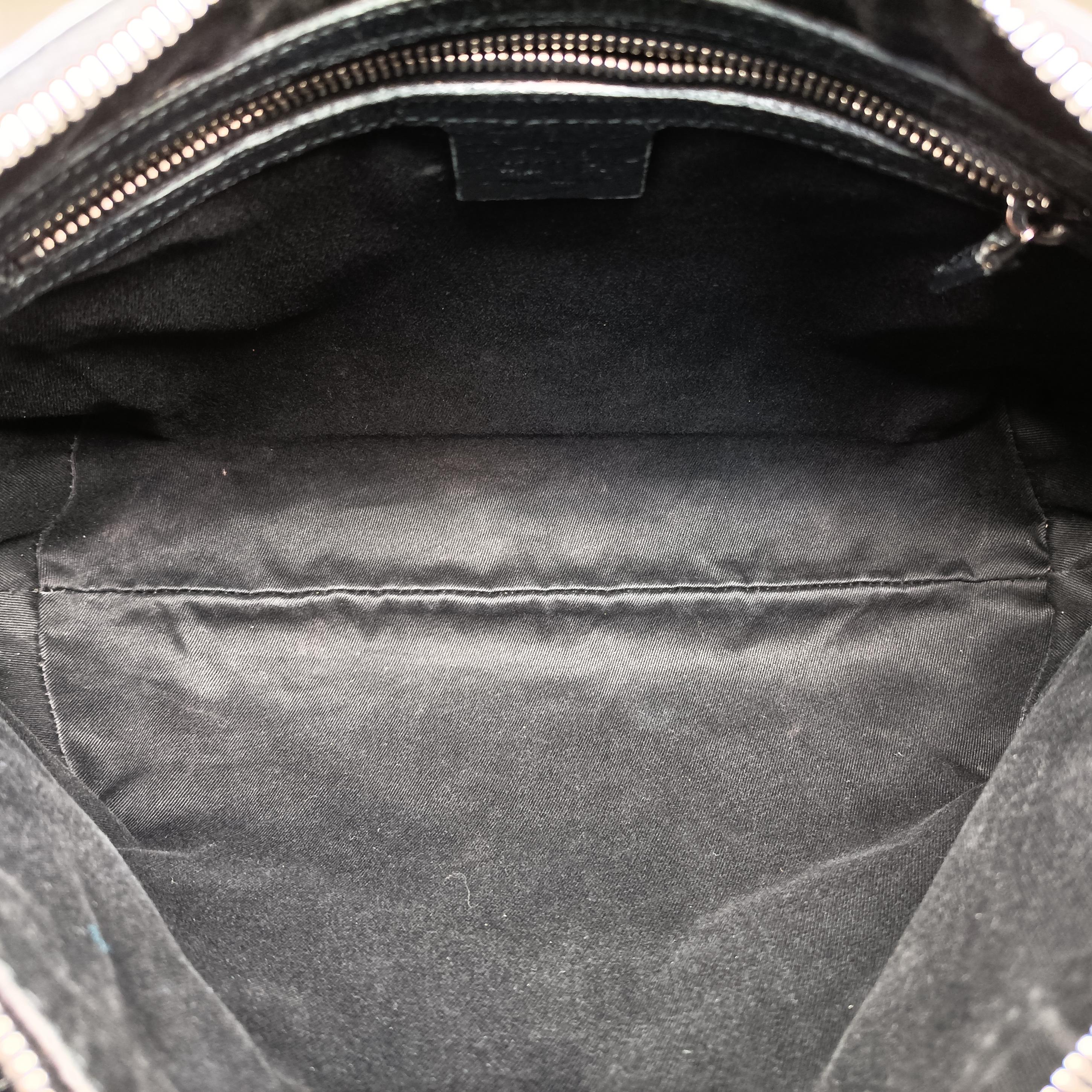 Pre-owned Gucci Horsebit Hobo Black Fabric×leather 114890 handbag | stylenewstar