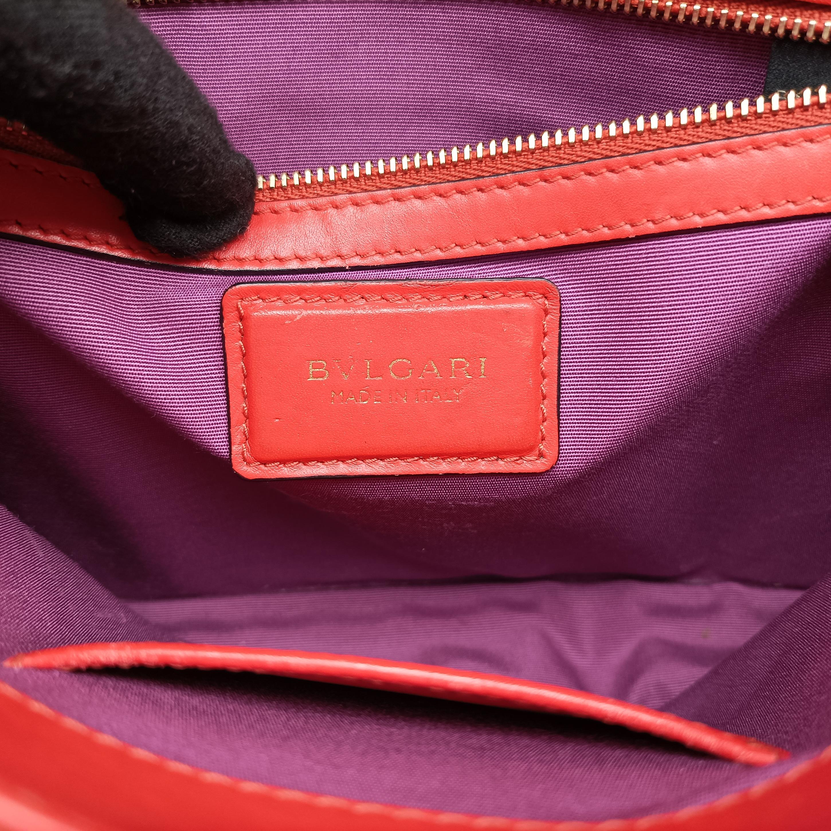 Secondhand Bvlgari Serpenti Forever Red leather  shoulderbag | stylenewstar