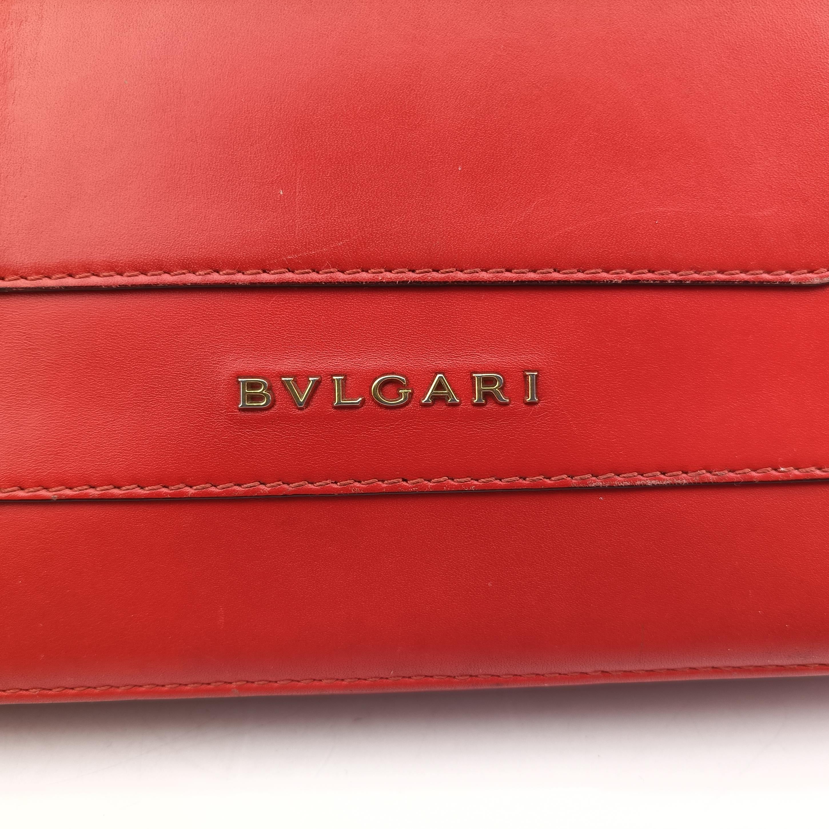 Secondhand Bvlgari Serpenti Forever Red leather  shoulderbag | stylenewstar