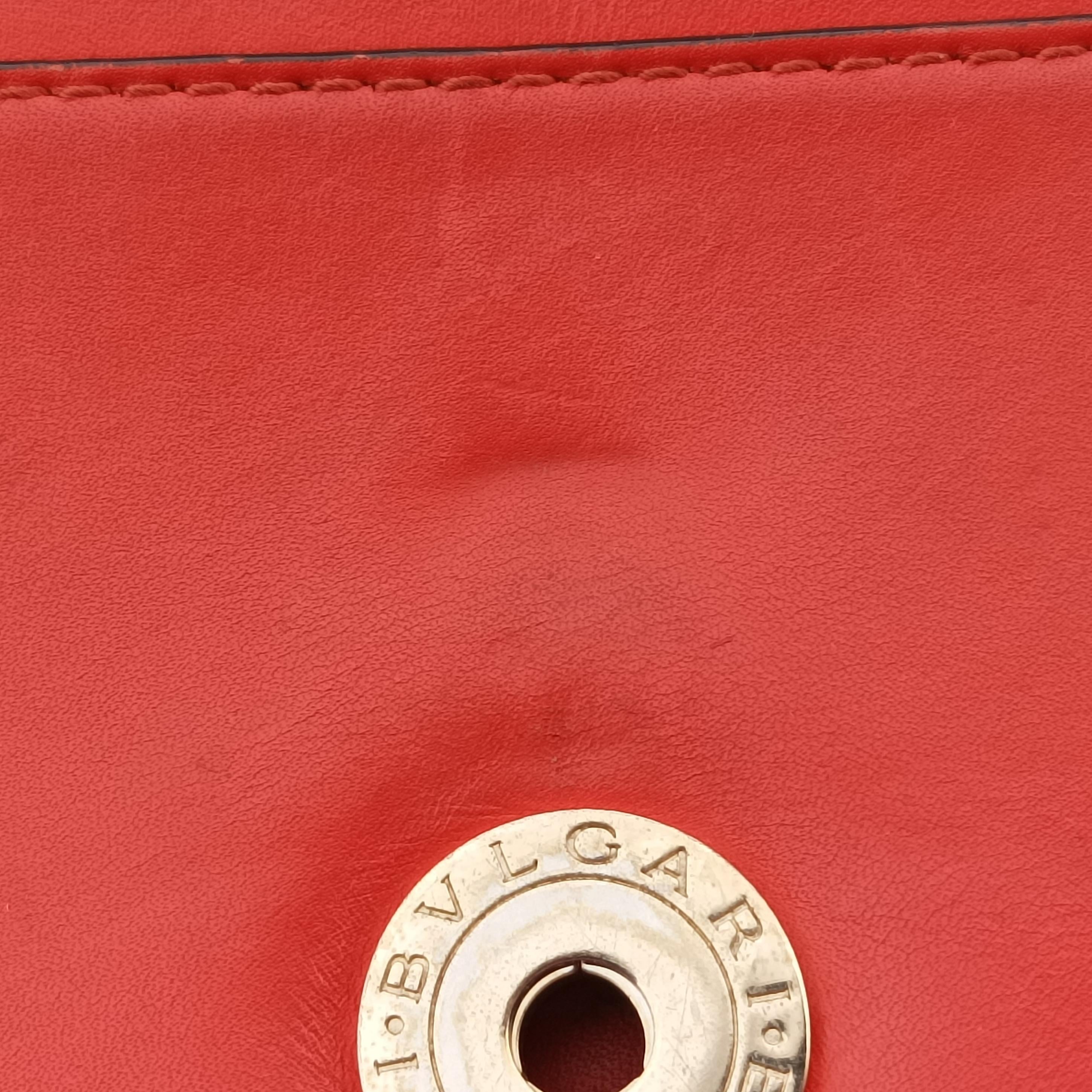 Secondhand Bvlgari Serpenti Forever Red leather  shoulderbag | stylenewstar