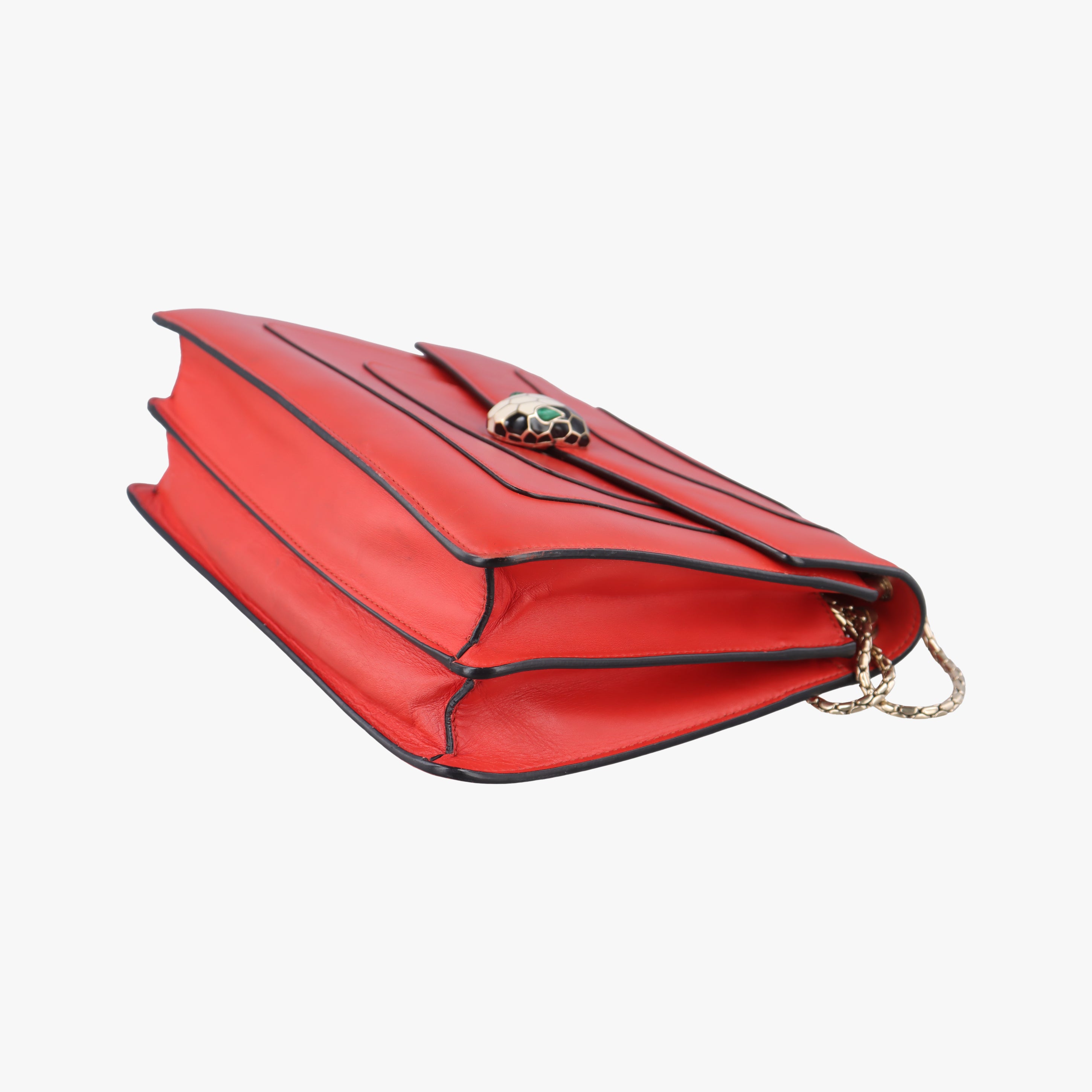 Secondhand Bvlgari Serpenti Forever Red leather  shoulderbag | stylenewstar