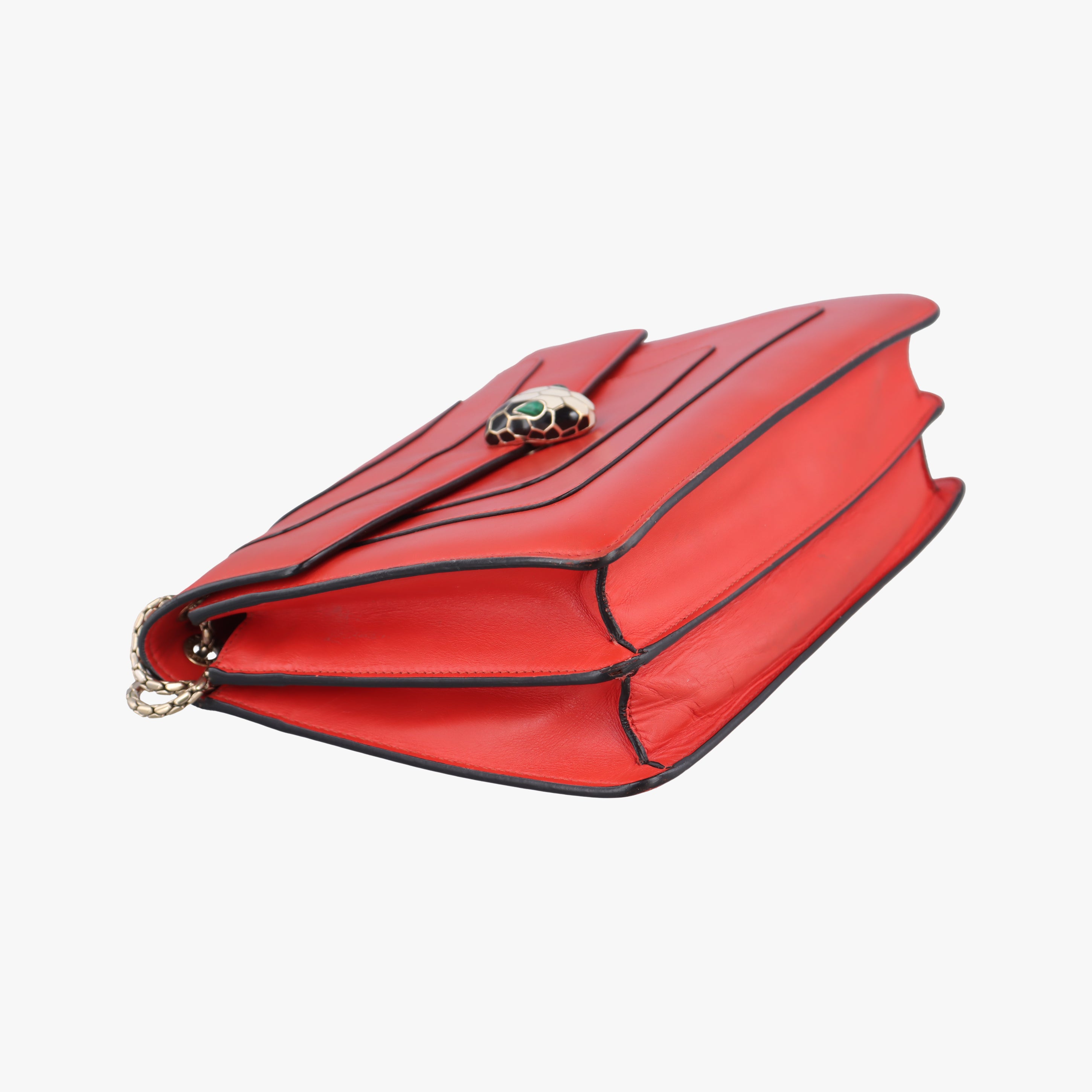 Secondhand Bvlgari Serpenti Forever Red leather  shoulderbag | stylenewstar