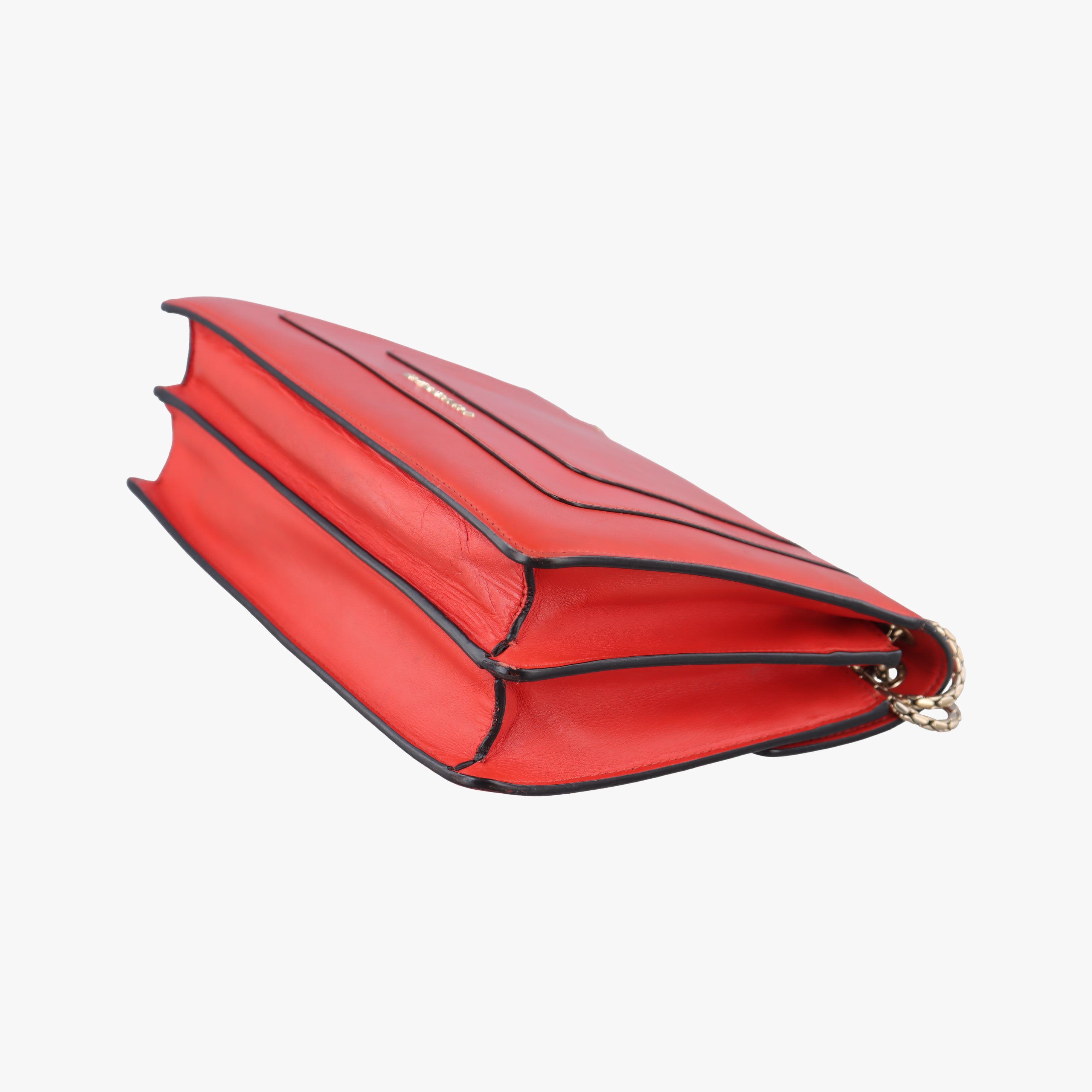 Secondhand Bvlgari Serpenti Forever Red leather  shoulderbag | stylenewstar