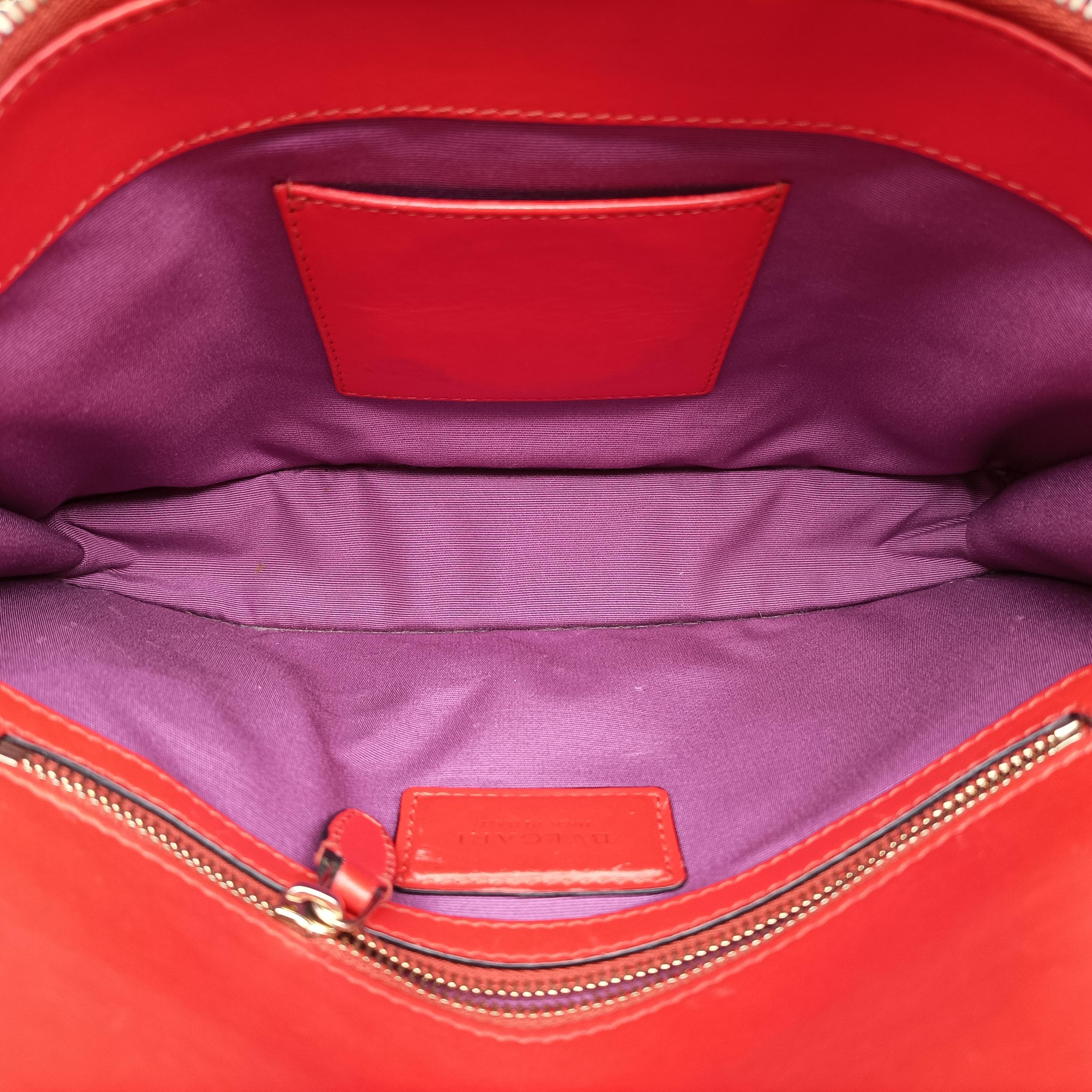 Secondhand Bvlgari Serpenti Forever Red leather  shoulderbag | stylenewstar