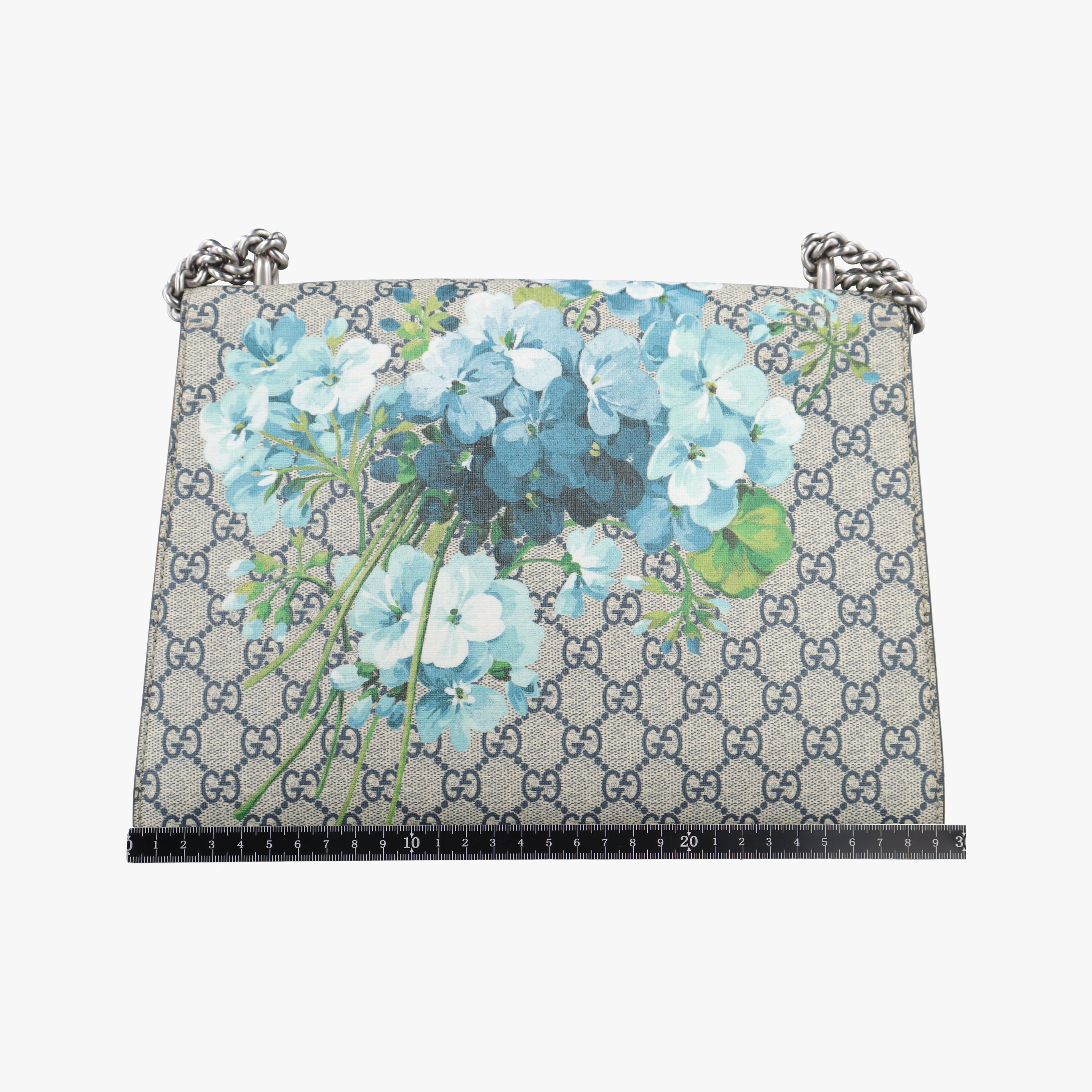 Pre-owned Gucci Dionysus beige×blue×multicolor PVC coated canvas 400235 shoulderbag | stylenewstar