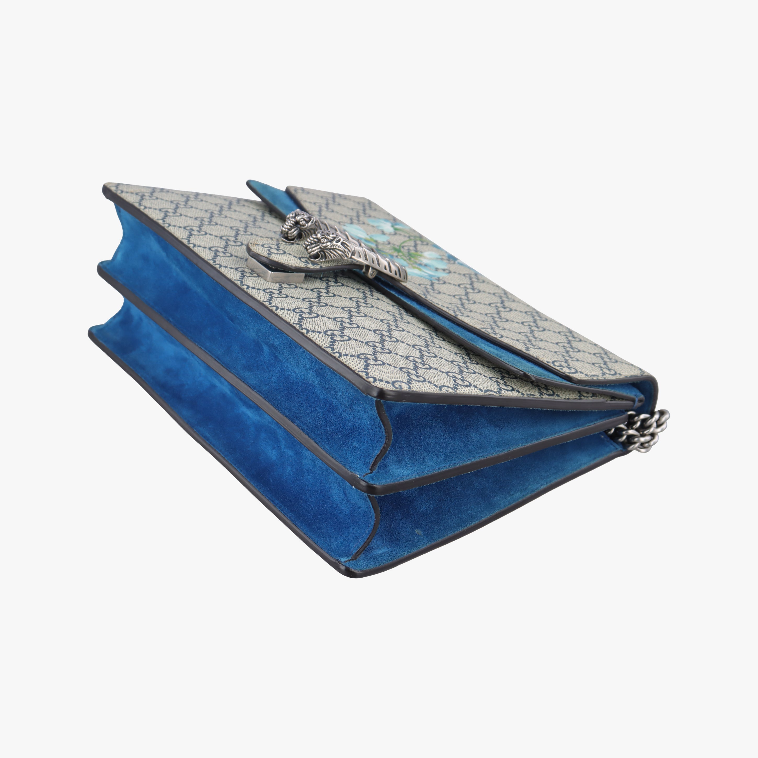 Pre-owned Gucci Dionysus beige×blue×multicolor PVC coated canvas 400235 shoulderbag | stylenewstar