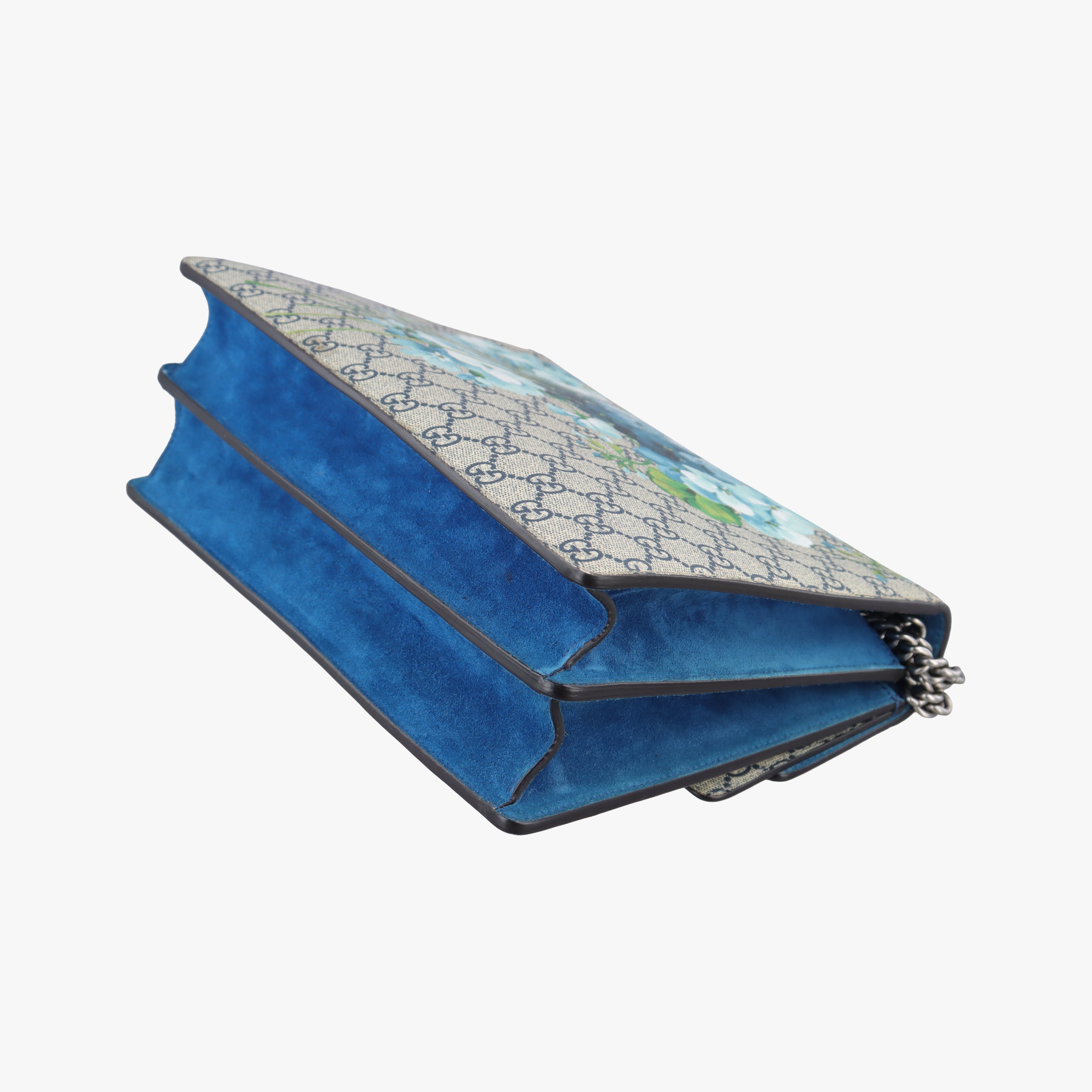Pre-owned Gucci Dionysus beige×blue×multicolor PVC coated canvas 400235 shoulderbag | stylenewstar